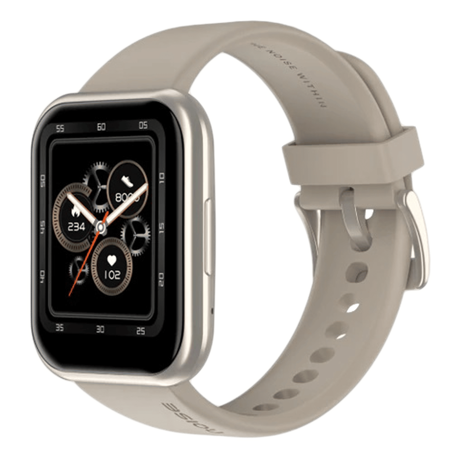 noise ColorFit Ultra Buzz Smartwatch with Bluetooth Calling (44.45mm LCD Display, IP68 Water Resistant, Champagne Grey Strap)_6