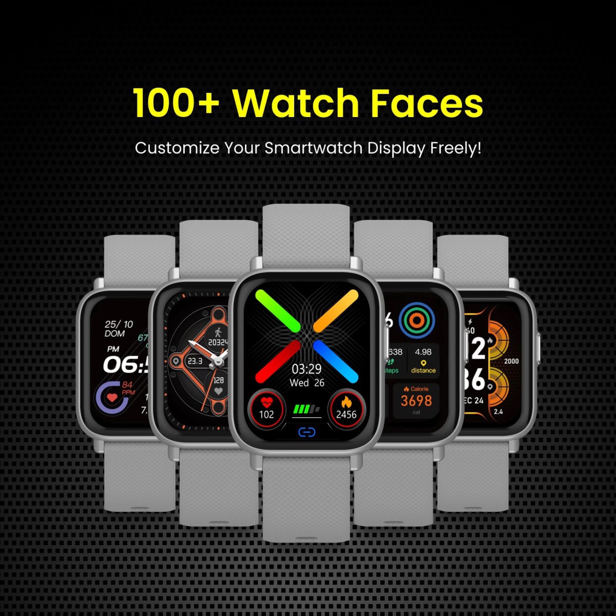 PORTRONICS Kronos X1 Smartwatch with Activity Tracker (43.18mm Digital Display, IP67 Water Resistant, Grey Strap) PORTRONICS Kronos X1 Smartwatch with Activity Tracker (43.18mm Digital Display, IP67 Water Resistant, Grey Strap)_6