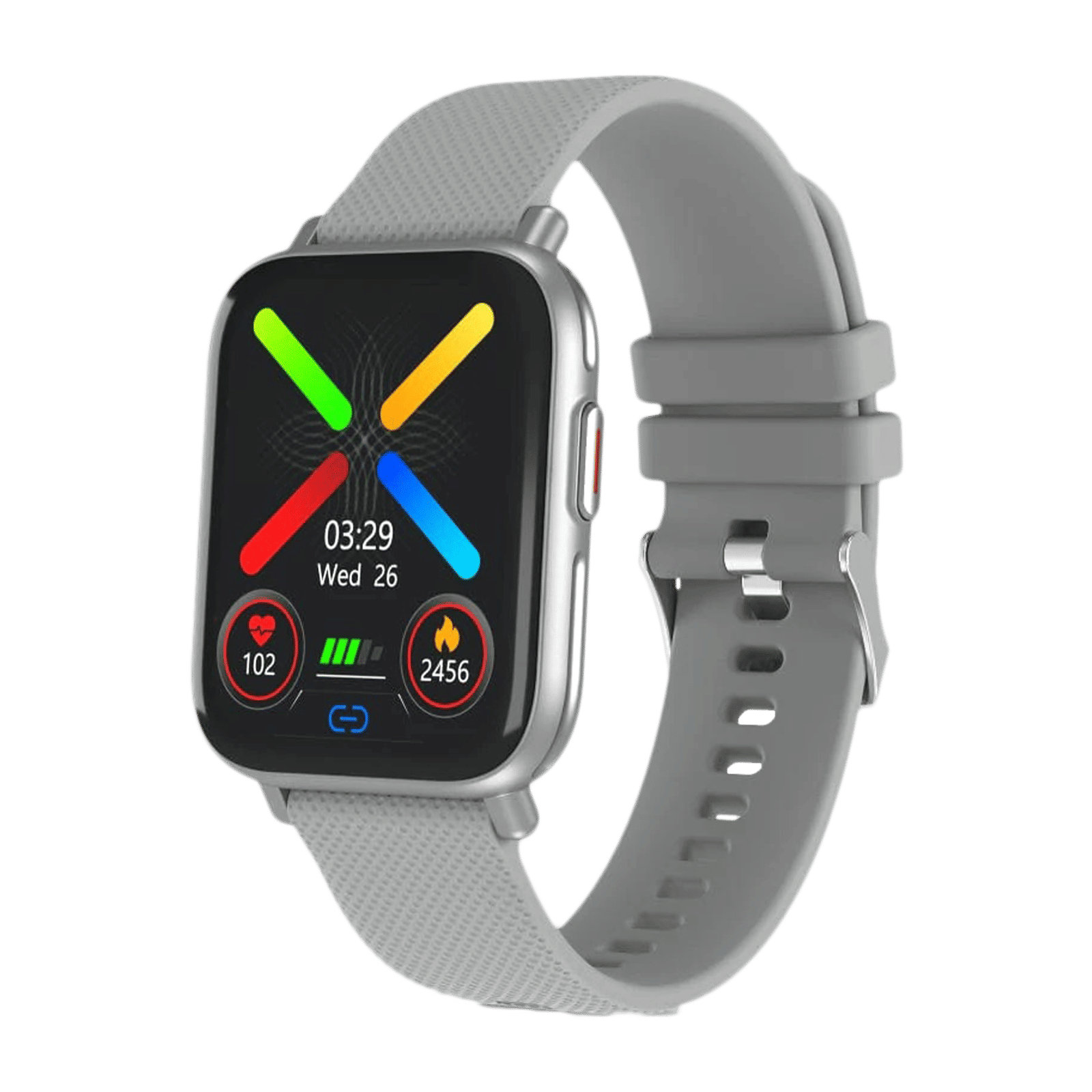PORTRONICS Kronos X1 Smartwatch with Activity Tracker (43.18mm Digital Display, IP67 Water Resistant, Grey Strap) PORTRONICS Kronos X1 Smartwatch with Activity Tracker (43.18mm Digital Display, IP67 Water Resistant, Grey Strap)_4