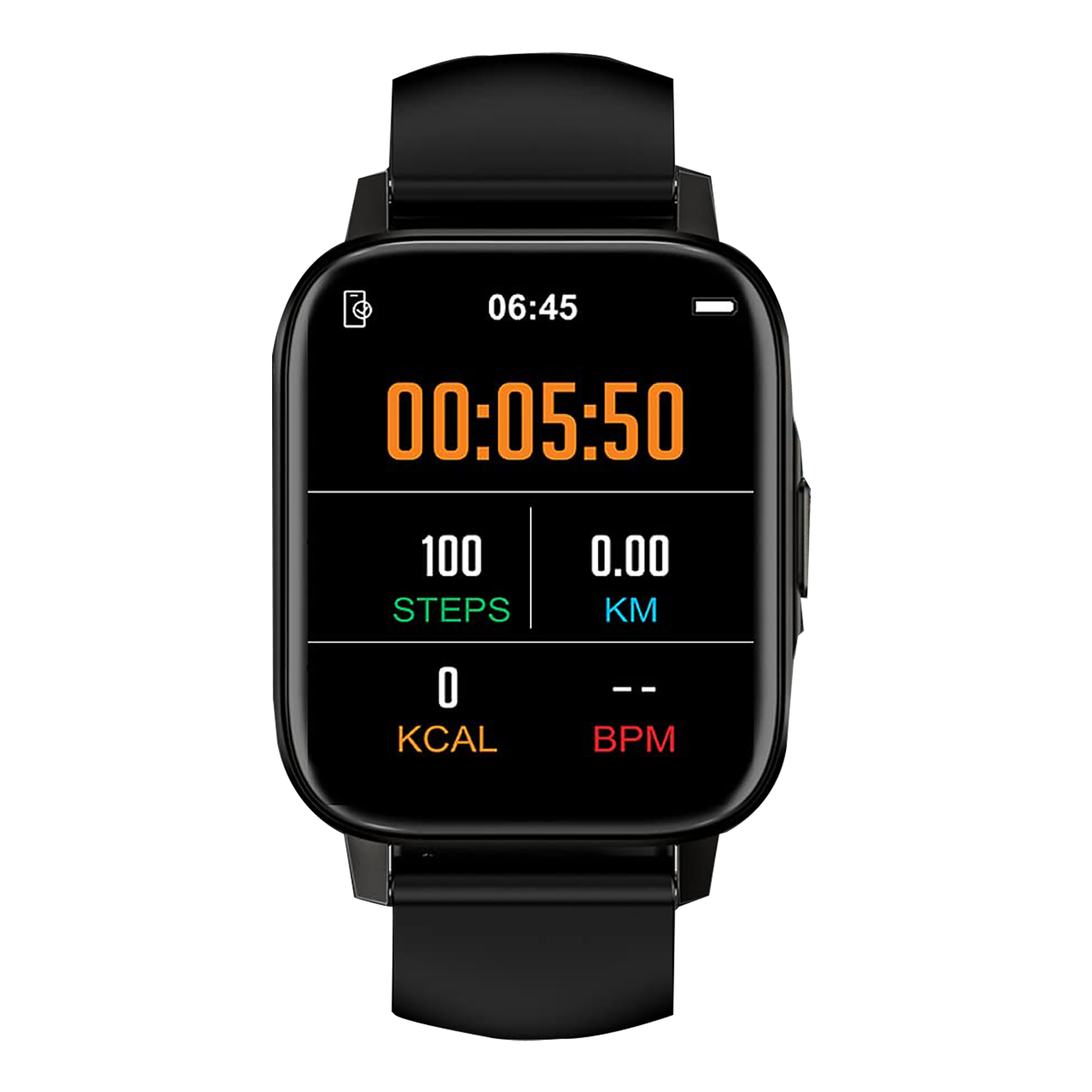maxima Max Pro X5 Smartwatch with Activity Tracker (43mm Color IPS Display, IP68 Water Resistant, Black Strap)_1