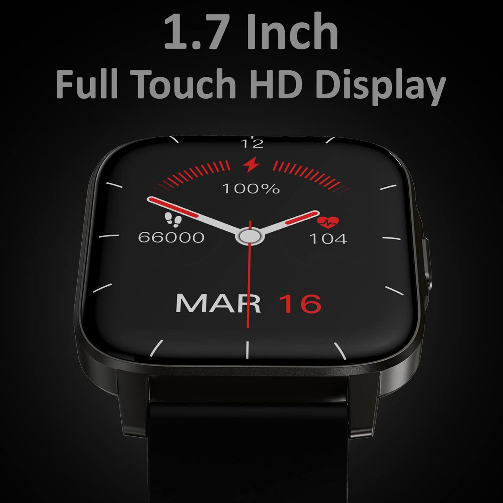maxima Max Pro X5 Smartwatch with Activity Tracker (43mm Color IPS Display, IP68 Water Resistant, Black Strap)_10