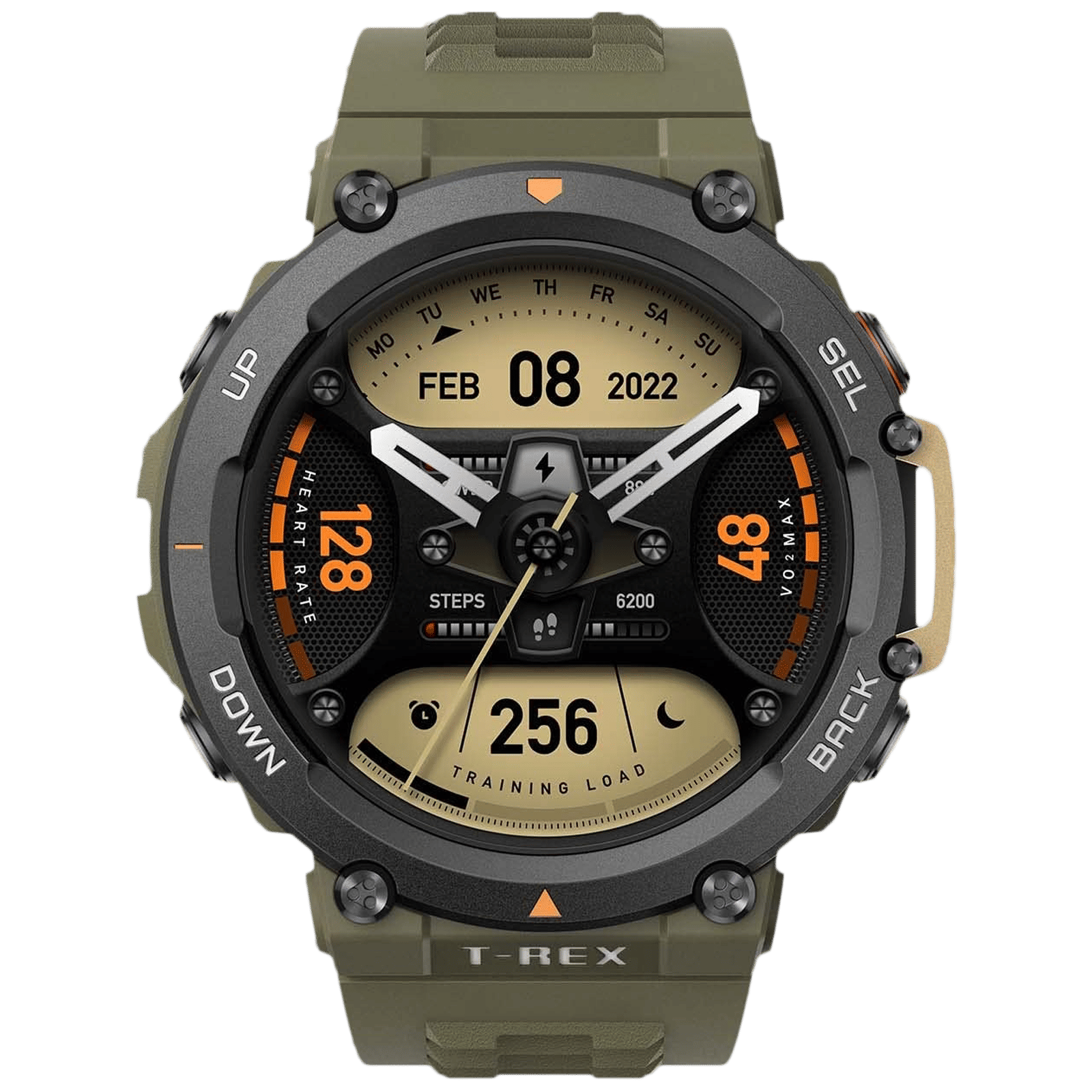 amazfit T-Rex 2 Smartwatch with Activity Tracker (35.3mm AMOLED Display, 10ATM Water Resistant, Wild Green Strap)_1