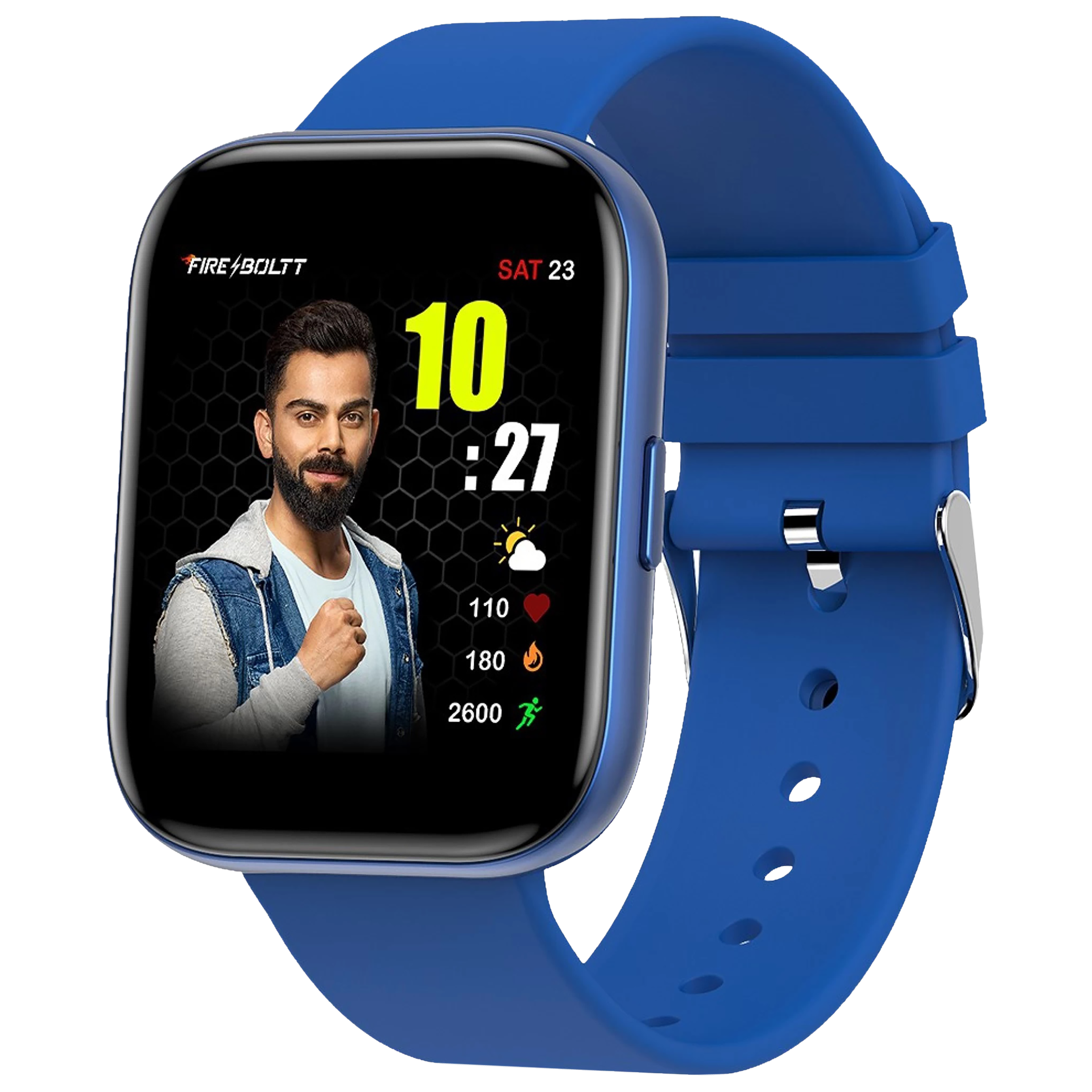 Fire-Boltt Mercury BSW006 Smartwatch with Camera & Music Control (45mm HD Display, IP67 Water Resistant, Blue Strap)_3