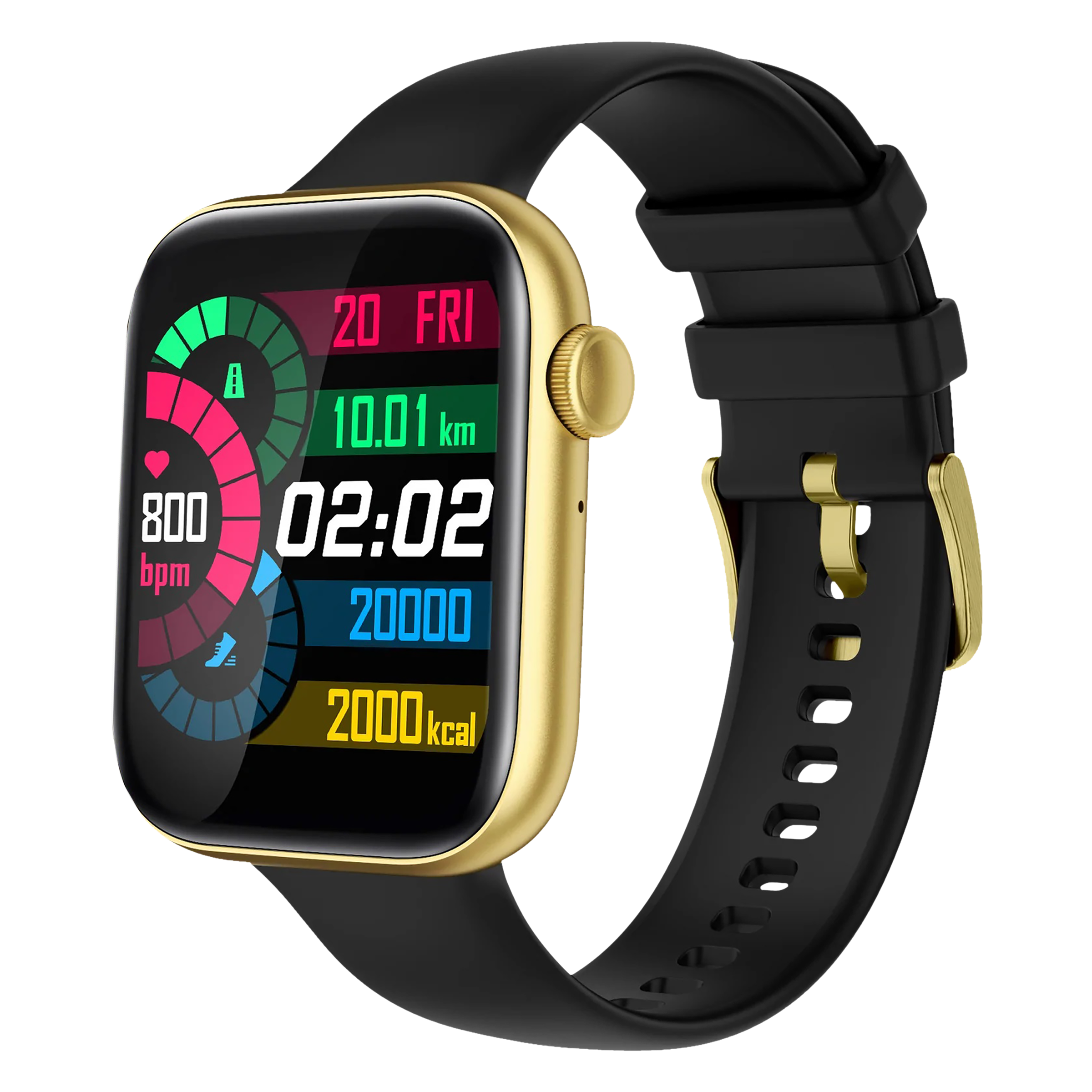 FIRE-BOLTT Ring 3 BSW043 Smartwatch with Bluetooth Calling (45mm HD Display, IP67 Water Resistant, Black Strap)_4
