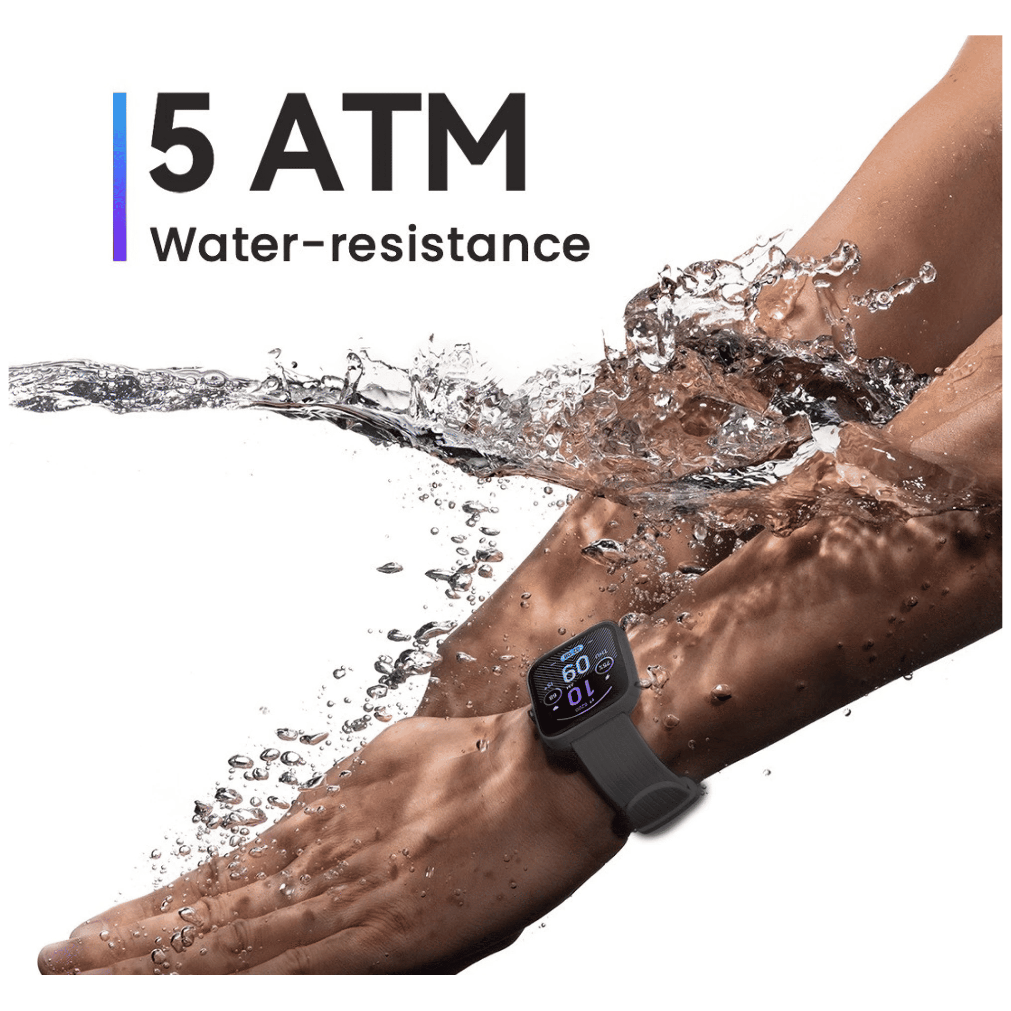 amazfit Bip 3 Pro Smartwatch with Activity Tracker (42.92mm TFT Display, 5ATM Water Resistant, Black Strap)_5