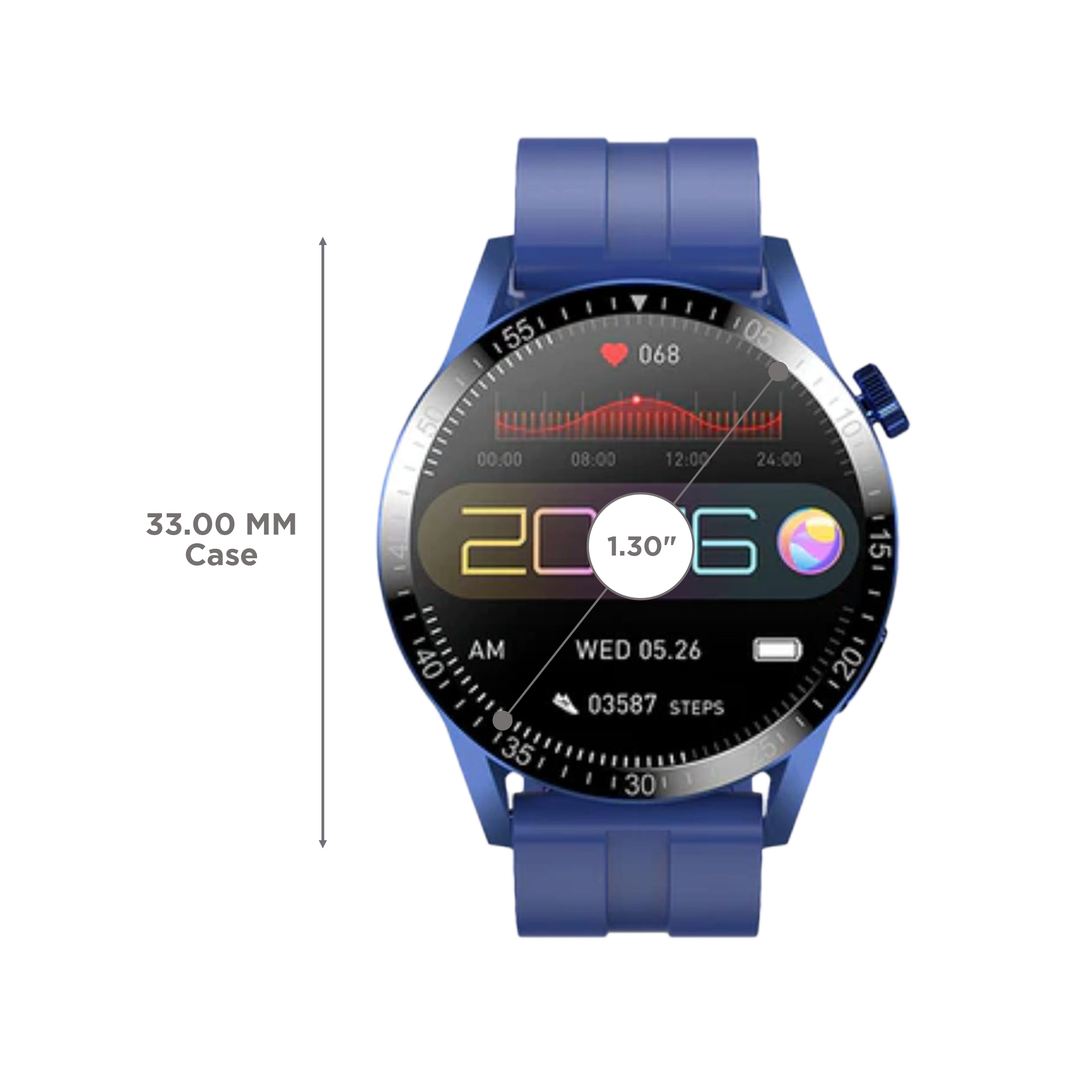 FIRE-BOLTT Talk Pro BSW038 Smartwatch with Bluetooth Calling (33mm HD Display, IP68 Water Resistant, Blue Strap) FIRE-BOLTT Talk Pro BSW038 Smartwatch with Bluetooth Calling (33mm HD Display, IP68 Water Resistant, Blue Strap)_3