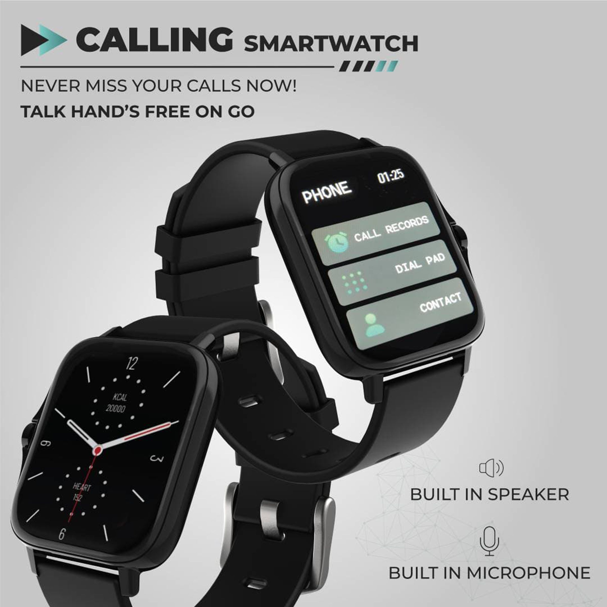 HAMMER Pulse 2.0 Smartwatch with Bluetooth Calling (42.92mm HD Display, IP67 Water Resistant, Black Strap) HAMMER Pulse 2.0 Smartwatch with Bluetooth Calling (42.92mm HD Display, IP67 Water Resistant, Black Strap)_12