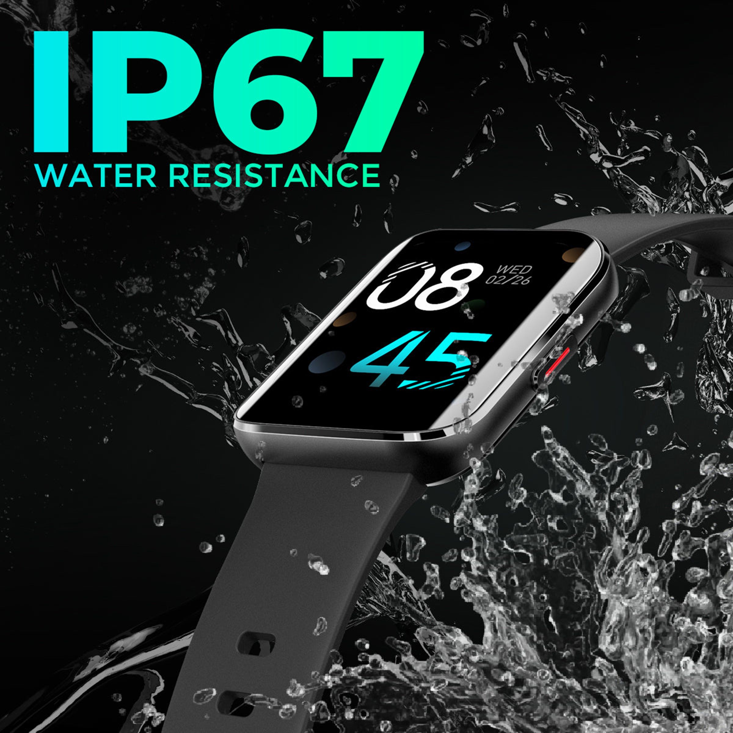 JUST CORSECA Stayfit J!VE Smartwatch with Activity Tracker (42.92mm HD Display, IP67 Waterproof, Mystic Black Strap)_8