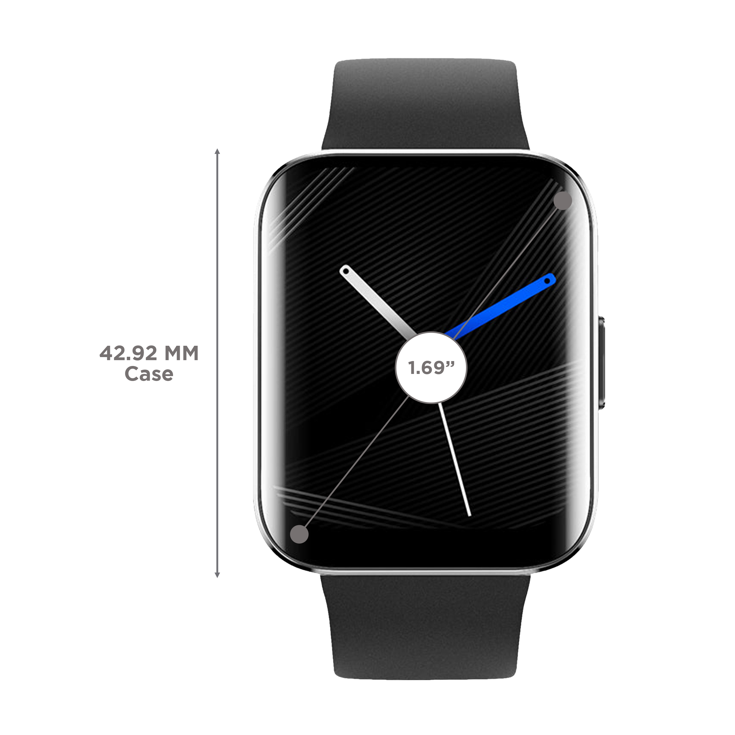 JUST CORSECA Stayfit J!VE Smartwatch with Activity Tracker (42.92mm HD Display, IP67 Waterproof, Mystic Black Strap)_3