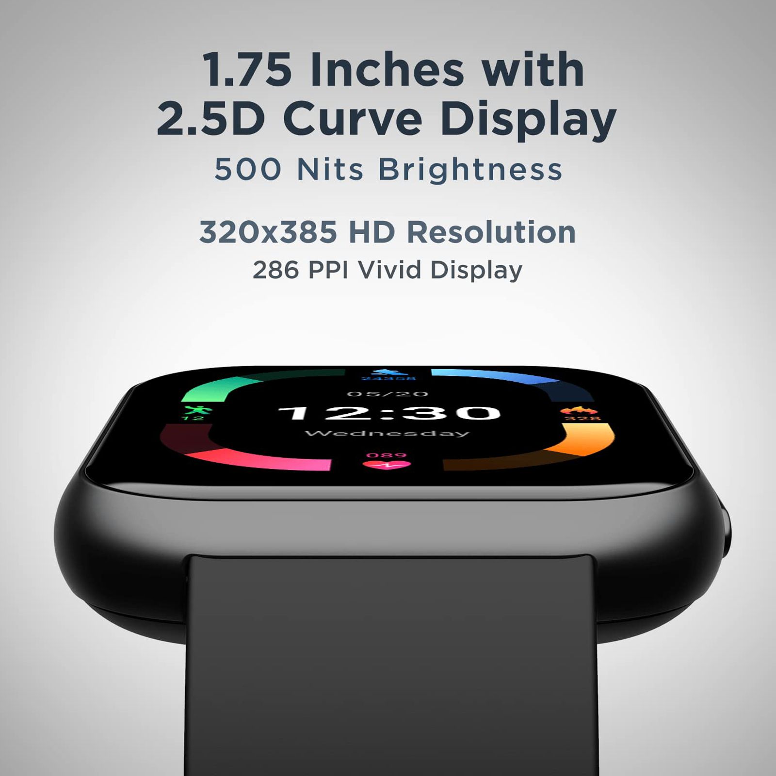 boAt Blaze Smartwatch with Activity Tracker (44.5mm HD Display, 3ATM Water Resistant, Active Black Strap)_6