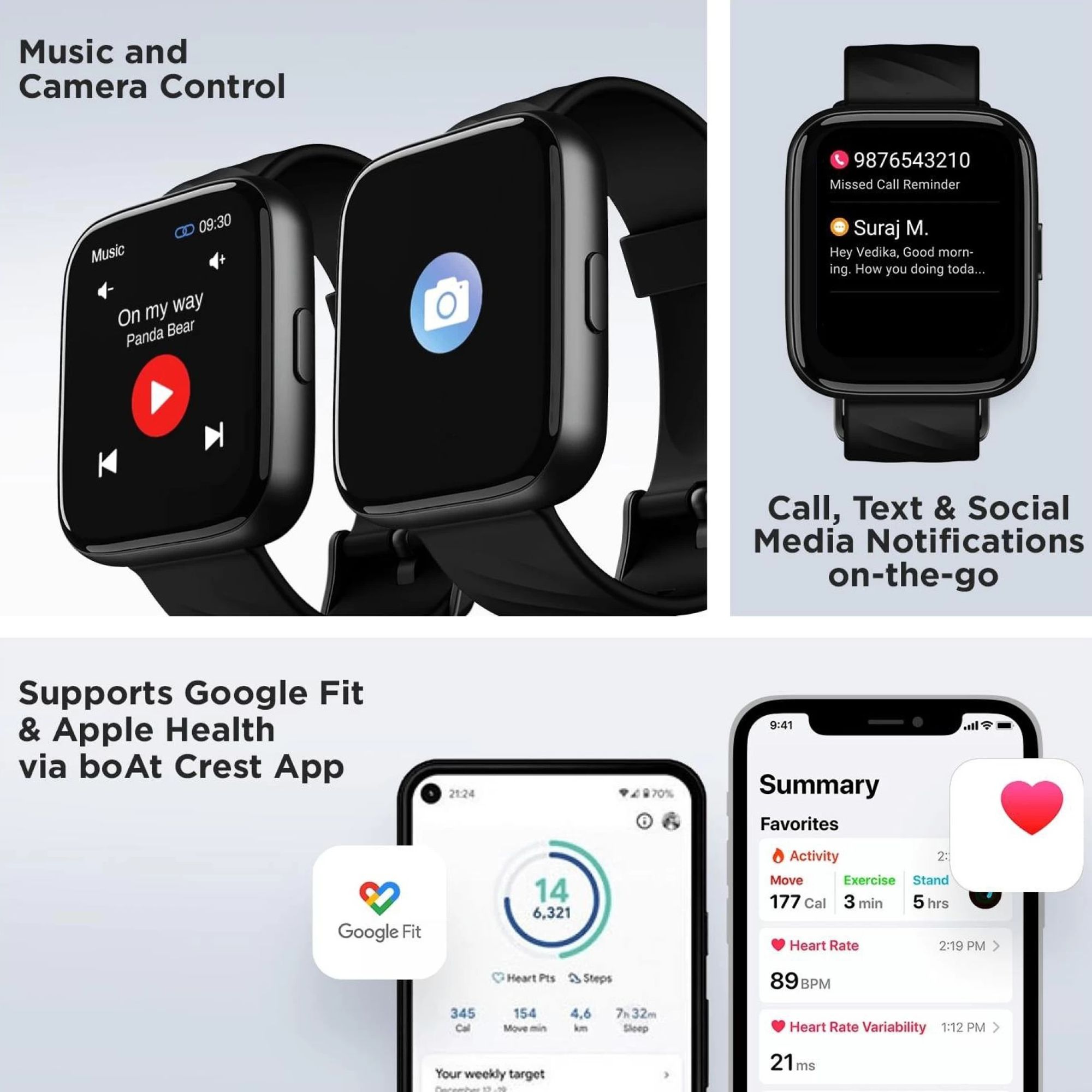 boAt Wave Pro Smartwatch with Health Monitoring (42.9mm HD Display, IP67 Sweat, Splash and Dust Resistant, Active Black Strap) boAt Wave Pro Smartwatch with Health Monitoring (42.9mm HD Display, IP67 Sweat, Splash and Dust Resistant, Active Black Strap)_9