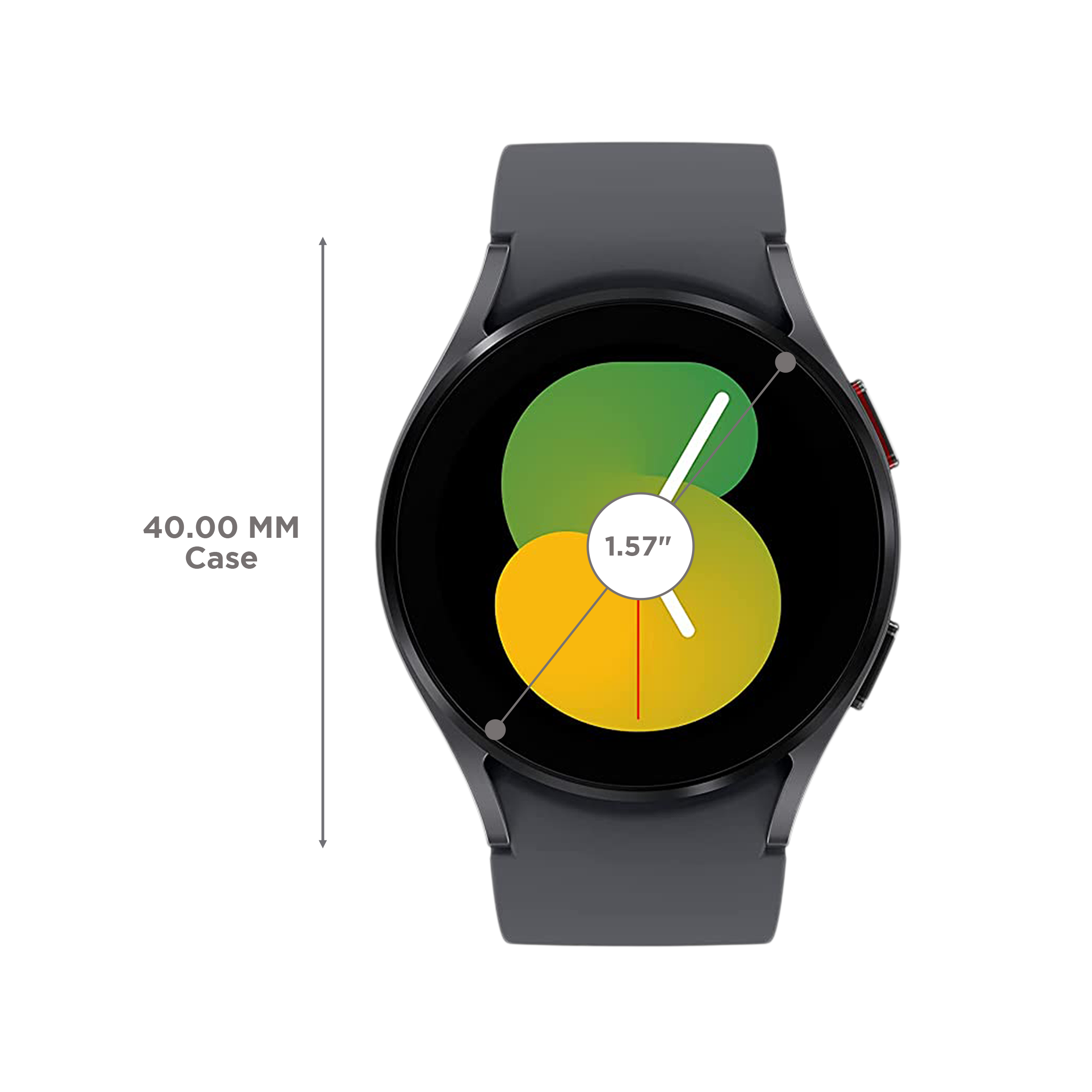 SAMSUNG Galaxy Watch5 GPS+Wi-Fi+Bluetooth Wear OS Smartwatch (40mm Super AMOLED Display, Water Resistant, Graphite Strap)_3
