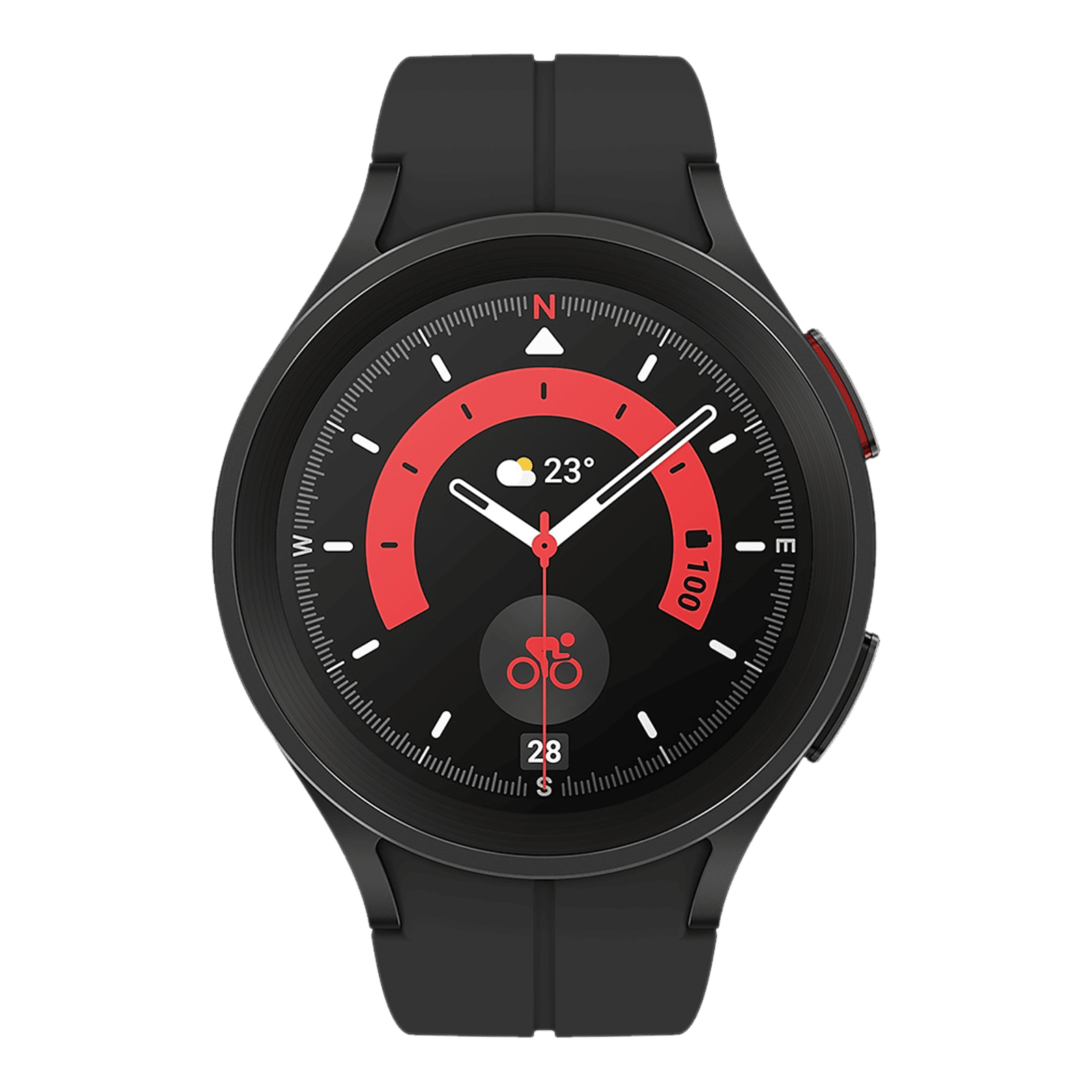 SAMSUNG Galaxy Watch5 Pro GPS+Wi-Fi+Bluetooth Wear OS Smartwatch (45mm Super AMOLED Display, Water Resistant, Black Titanium Strap)_1