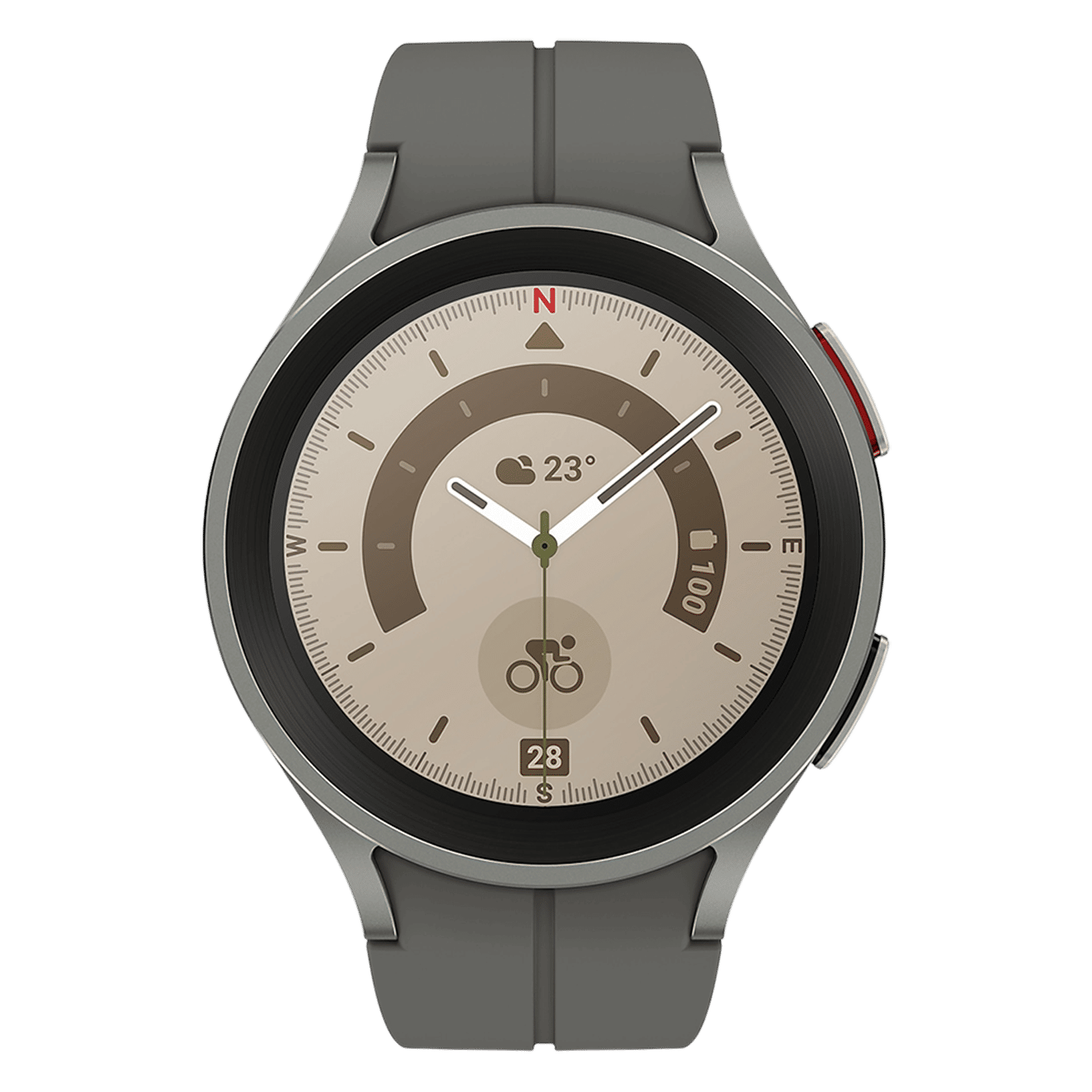 SAMSUNG Galaxy Watch5 Pro GPS+Wi-Fi+Bluetooth Wear OS Smartwatch (45mm Super AMOLED Display, Water Resistant, Grey Titanium Strap) SAMSUNG Galaxy Watch5 Pro GPS+Wi-Fi+Bluetooth Wear OS Smartwatch (45mm Super AMOLED Display, Water Resistant, Grey Titanium Strap)_1