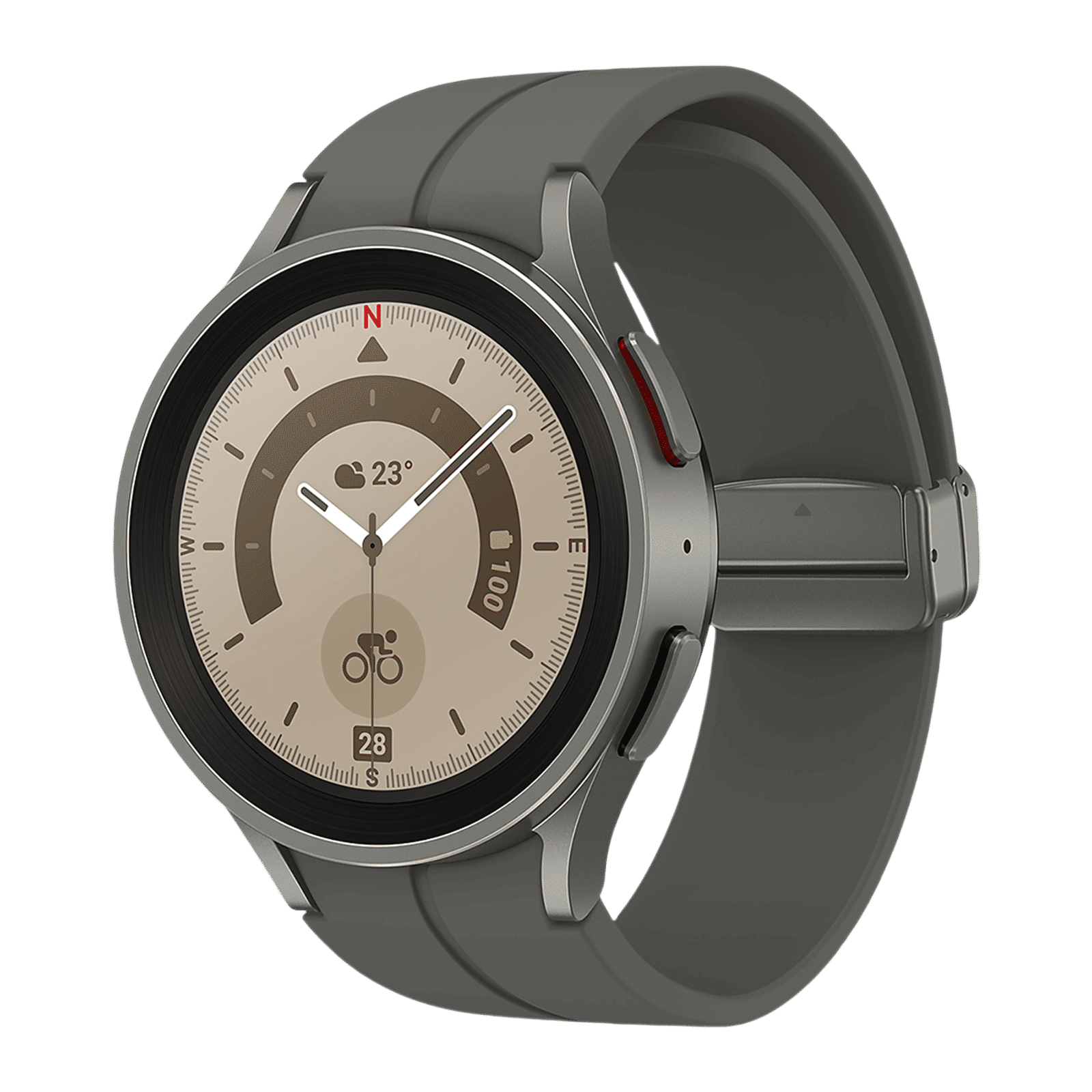 SAMSUNG Galaxy Watch5 Pro GPS+Wi-Fi+Bluetooth Wear OS Smartwatch (45mm Super AMOLED Display, Water Resistant, Grey Titanium Strap) SAMSUNG Galaxy Watch5 Pro GPS+Wi-Fi+Bluetooth Wear OS Smartwatch (45mm Super AMOLED Display, Water Resistant, Grey Titanium Strap)_4
