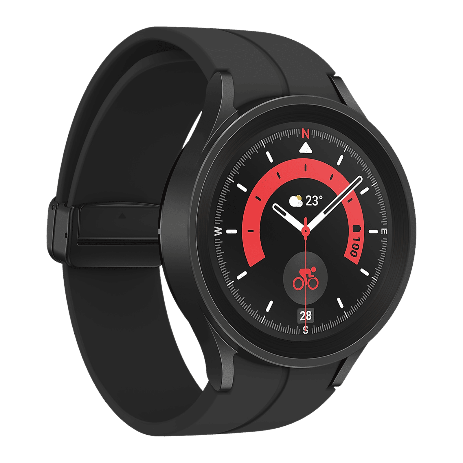 SAMSUNG Galaxy Watch5 Pro GPS+Wi-Fi+4G SIM+Bluetooth Wear OS Smartwatch (45mm Super AMOLED Display, Water Resistant, Black Titanium Strap)_6