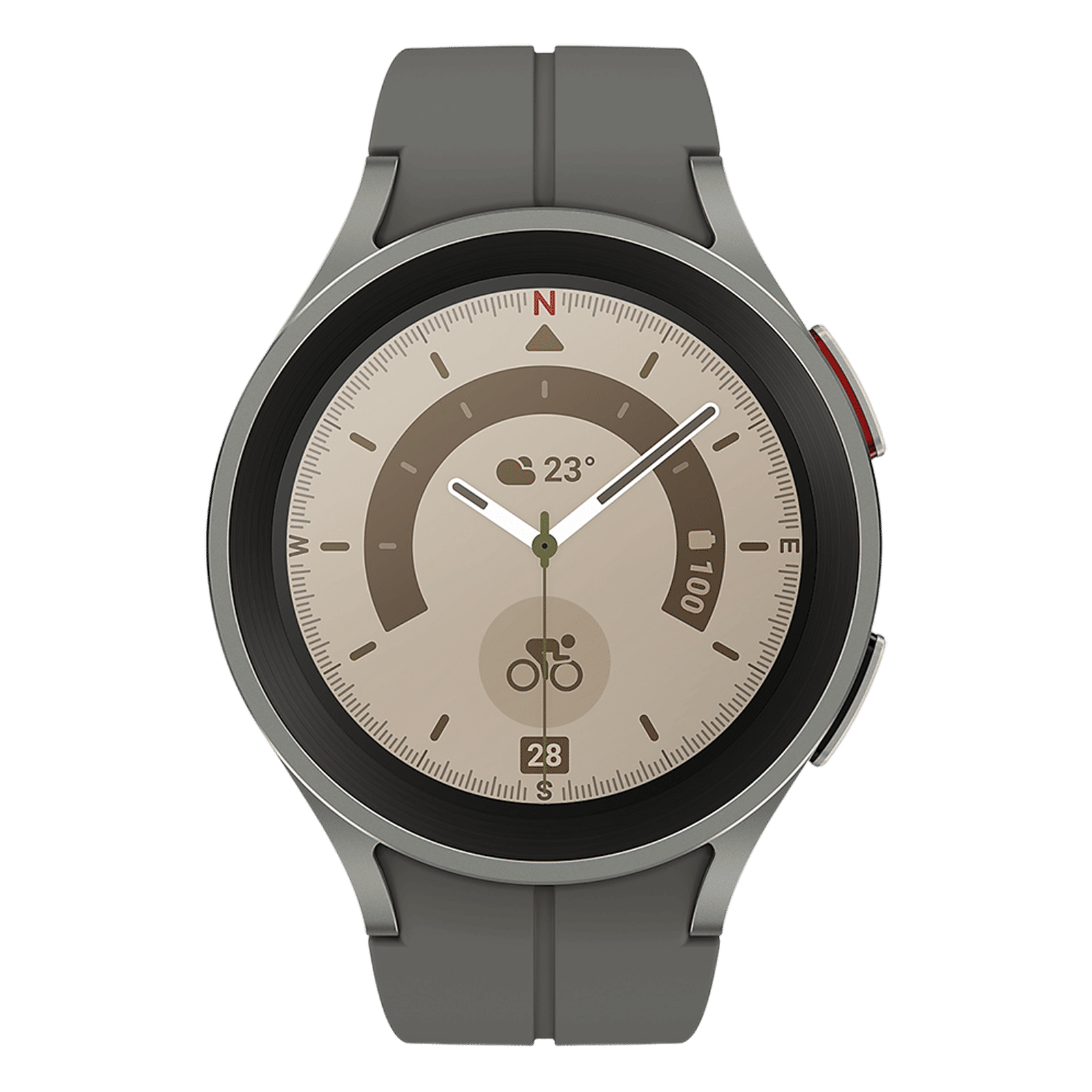 SAMSUNG Galaxy Watch5 Pro GPS+Wi-Fi+4G SIM+Bluetooth Wear OS Smartwatch (45mm Super AMOLED Display, Water Resistant, Grey Titanium Strap) SAMSUNG Galaxy Watch5 Pro GPS+Wi-Fi+4G SIM+Bluetooth Wear OS Smartwatch (45mm Super AMOLED Display, Water Resistant, Grey Titanium Strap)_1