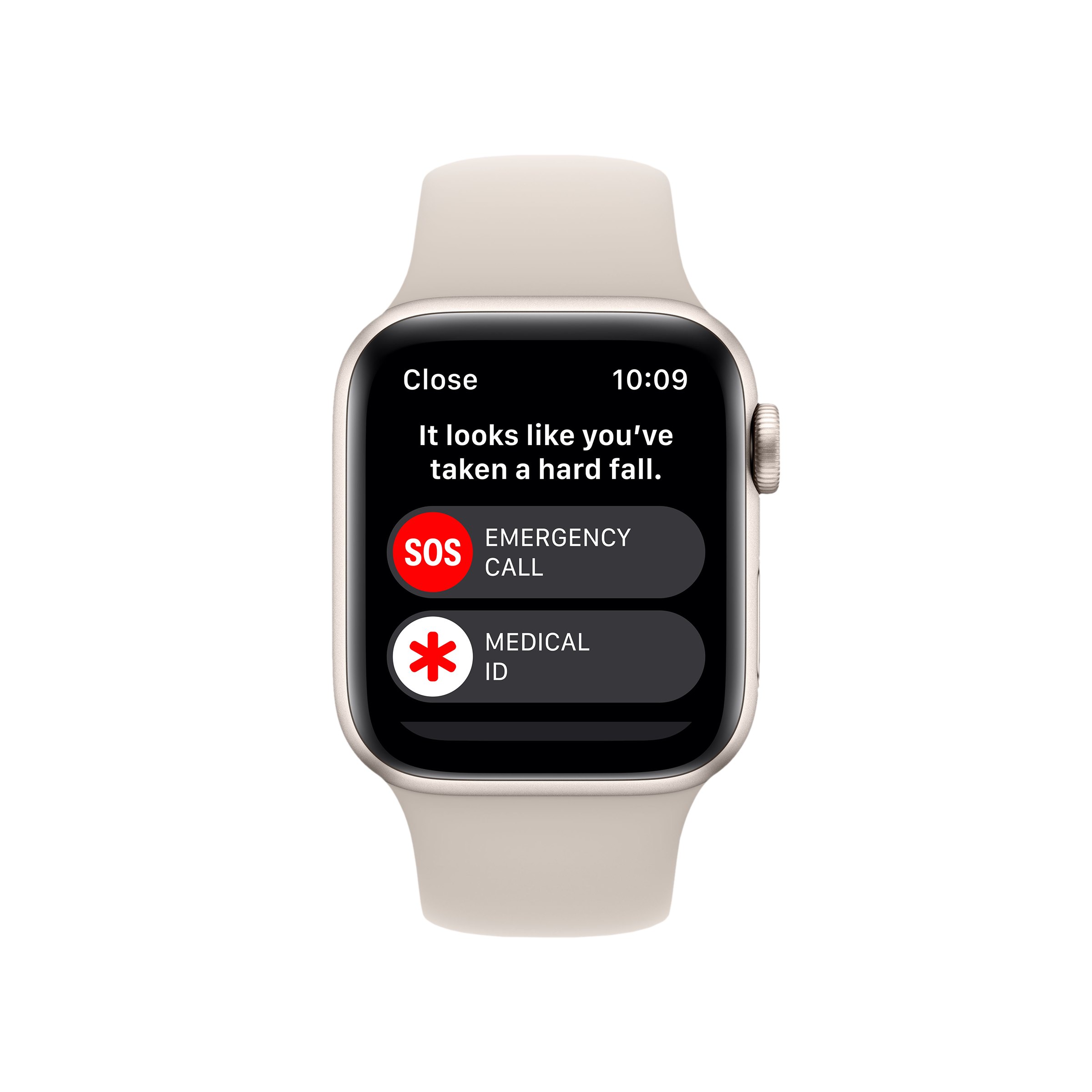 Apple Watch SE GPS with Sports Band (40mm Retina LTPO OLED Display, Starlight Aluminium Case)_6