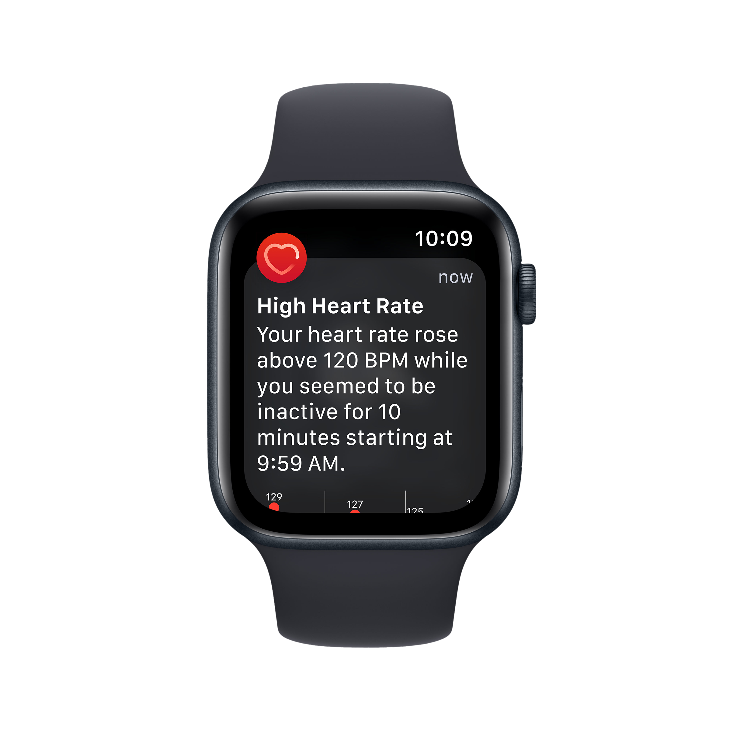 Apple Watch SE with Midnight Sports Band (44mm Retina LTPO OLED Display, Midnight Aluminium Case)_5