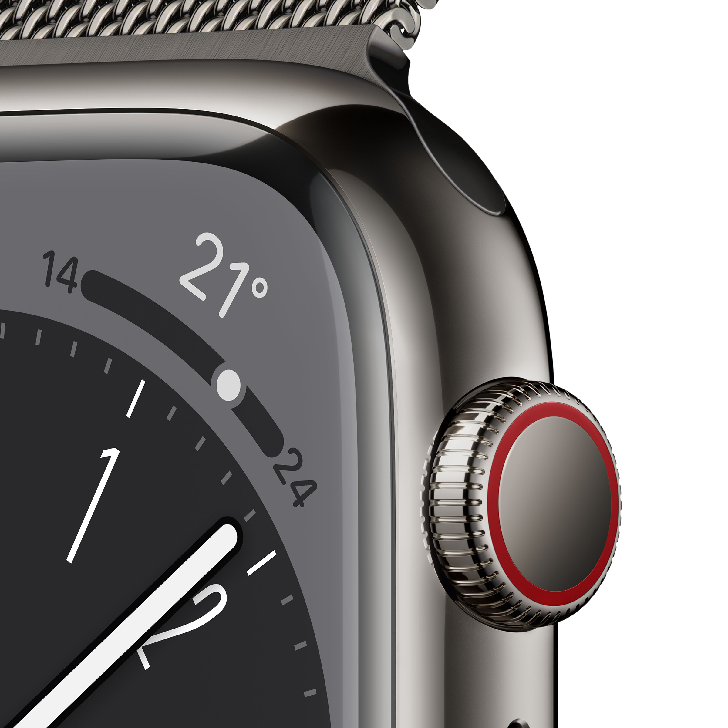 Apple Watch Series 8 GPS + Cellular with Sports Band (41mm Retina LTPO OLED Display, Graphite Stainless Steel Case)_3