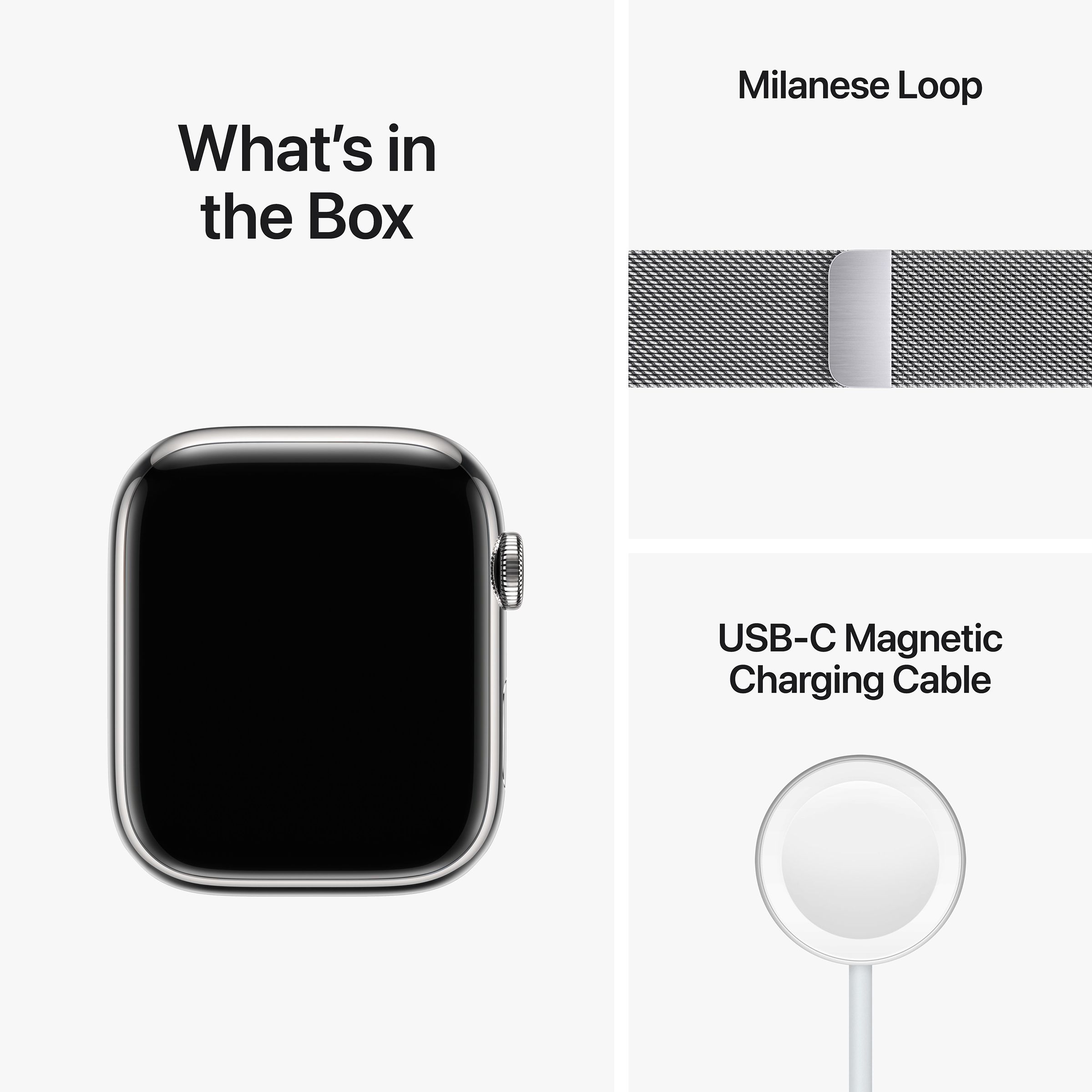 Apple Watch Series 8 GPS + Cellular with Sports Band (45mm Retina LTPO OLED Display, Silver Stainless Steel Case) Apple Watch Series 8 GPS + Cellular with Sports Band (45mm Retina LTPO OLED Display, Silver Stainless Steel Case)_9