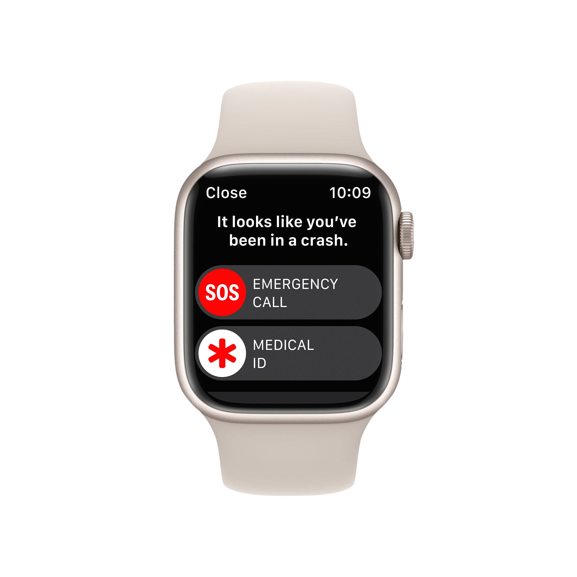Apple Watch Series 8 GPS with Sports Band (45mm Retina LTPO OLED Display, Starlight Aluminium Case)_6
