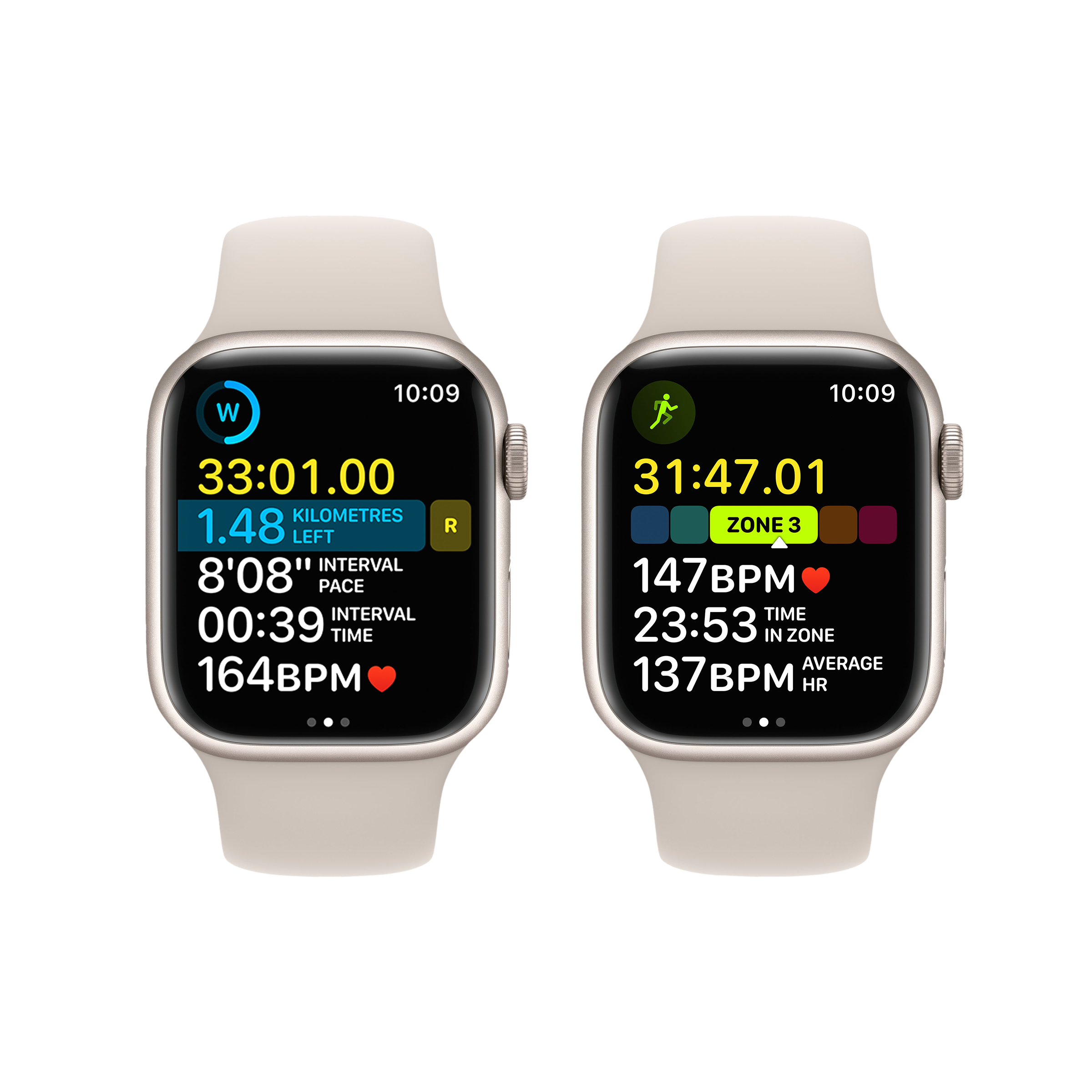 Apple Watch Series 8 GPS with Sports Band (45mm Retina LTPO OLED Display, Starlight Aluminium Case)_7