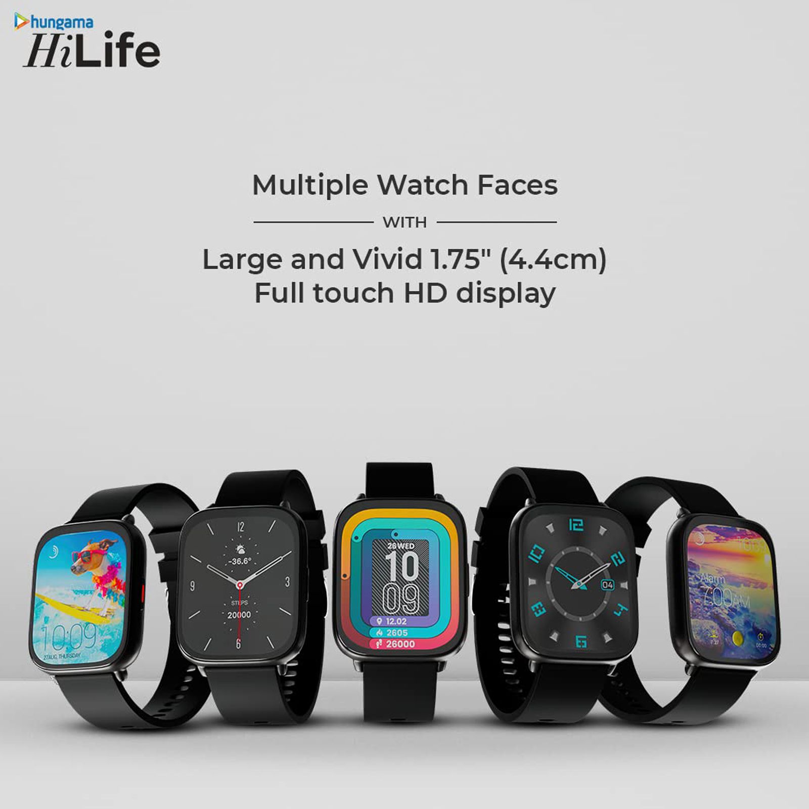 hungama HiLife G1 Smartwatch with Bluetooth Calling (44mm HD Display, IP67 Water Proof, Black Strap) hungama HiLife G1 Smartwatch with Bluetooth Calling (44mm HD Display, IP67 Water Proof, Black Strap)_4