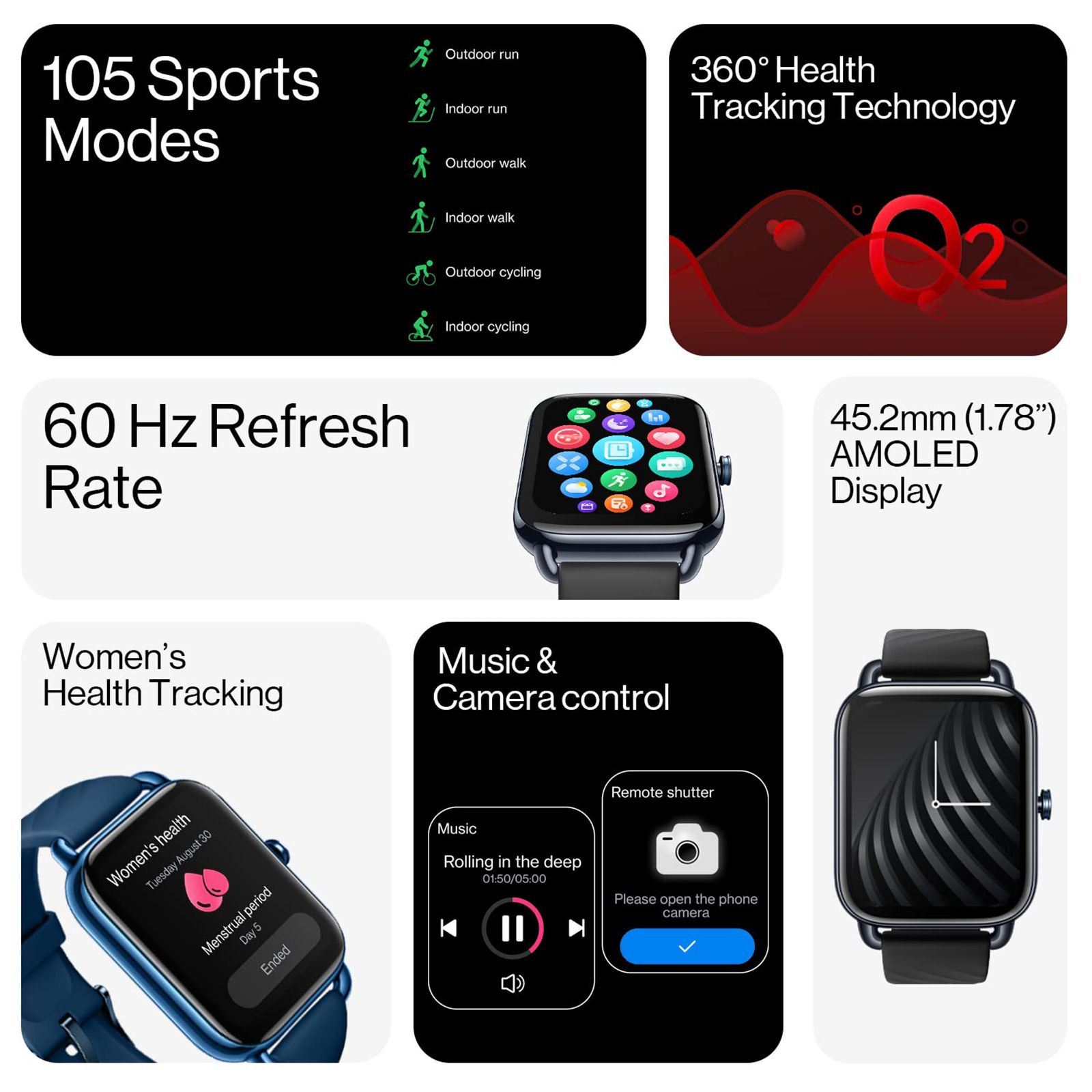 OnePlus Nord Smartwatch with Activity Tracker (45mm AMOLED Display, IP68 Water Resistant, Deep Blue Strap) OnePlus Nord Smartwatch with Activity Tracker (45mm AMOLED Display, IP68 Water Resistant, Deep Blue Strap)_10