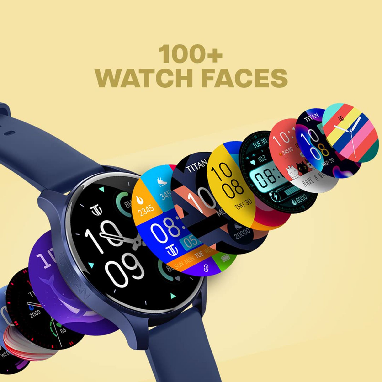 TITAN Talk Smartwatch with Bluetooth Calling (35.3mm AMOLED Display, IP68 Water Resistant, Blue Strap) TITAN Talk Smartwatch with Bluetooth Calling (35.3mm AMOLED Display, IP68 Water Resistant, Blue Strap)_11