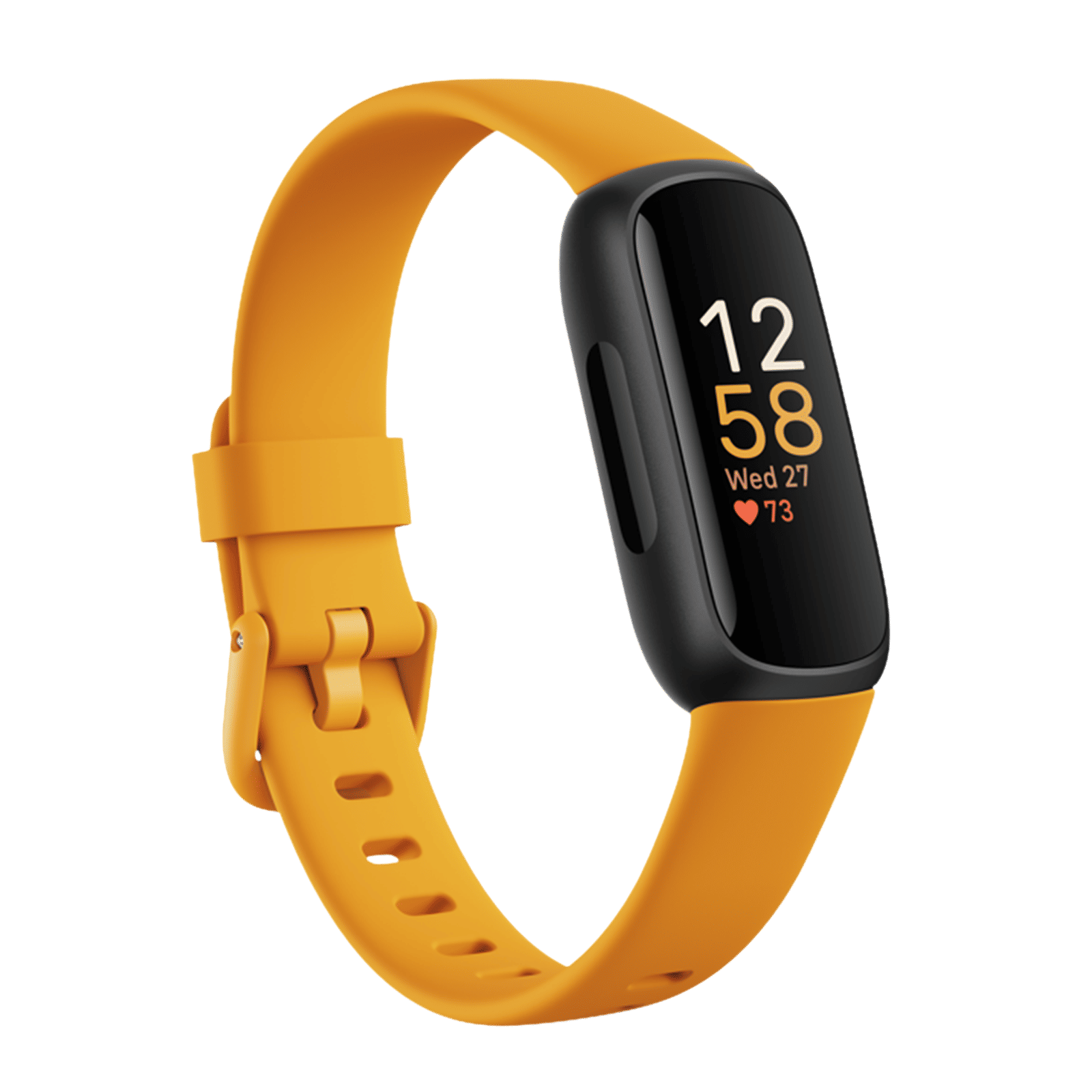 fitbit Inspire 3 Fitness Tracker with Stress Management (0.74 Inch Always-On AMOLED Display, Water Resistant, Morning Glow Strap)_1