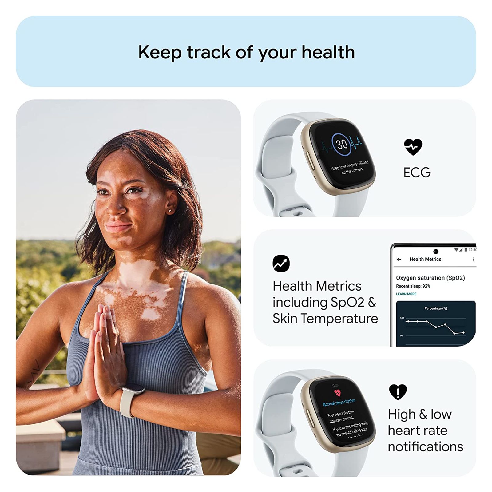fitbit Sense 2 Smartwatch with Stress Management (1.58 Inch Always-On AMOLED Display, Water Resistant, Blue Mist Strap) fitbit Sense 2 Smartwatch with Stress Management (1.58 Inch Always-On AMOLED Display, Water Resistant, Blue Mist Strap)_6