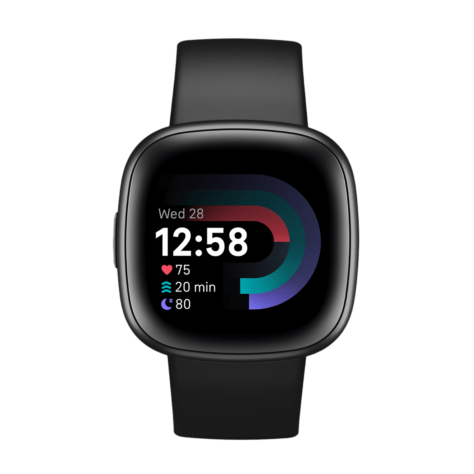 fitbit Versa 4 Smartwatch with Sleep Tools (1.58 Inch Always-On AMOLED Display, 50 Meter Water Resistant, Black Strap)_4