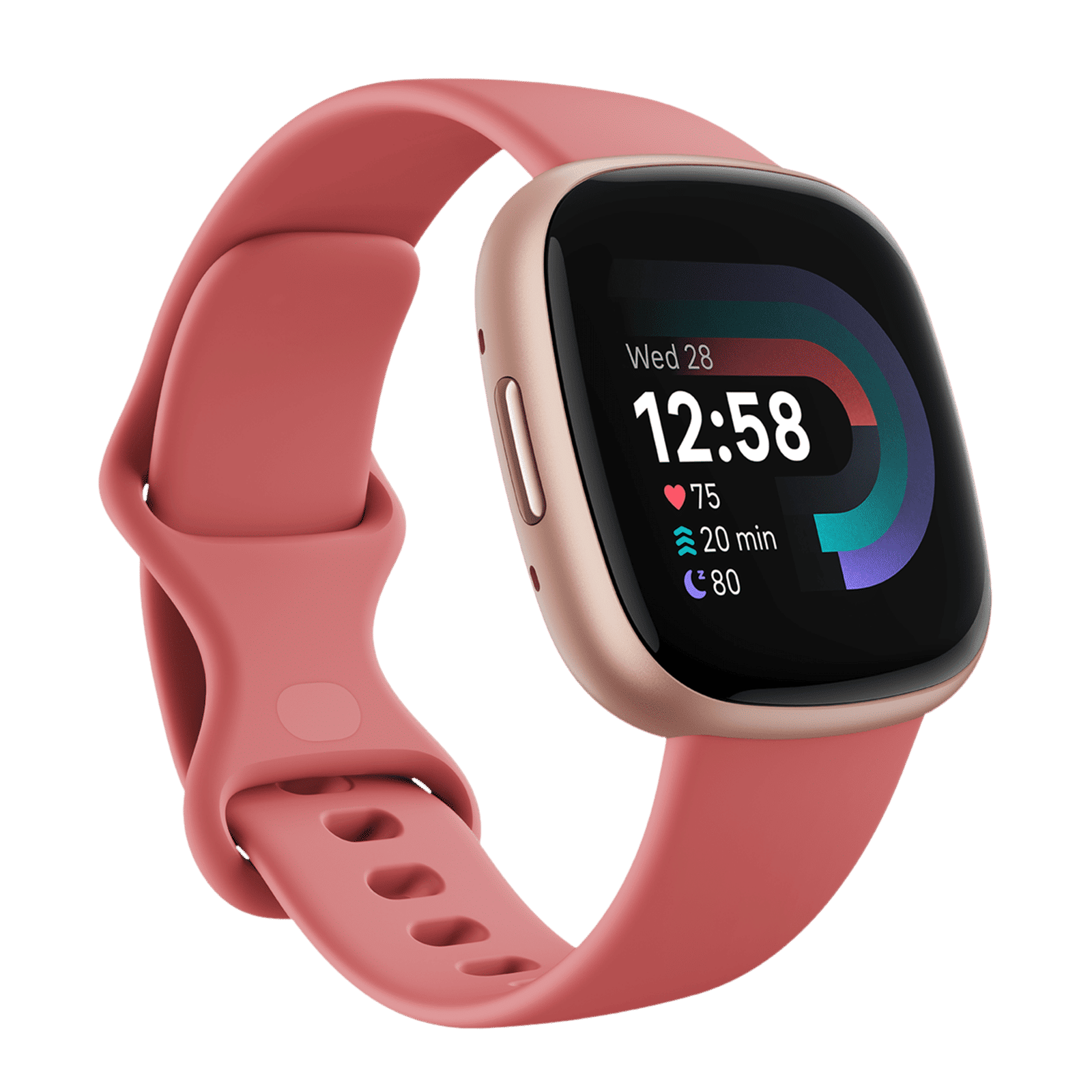 fitbit Versa 4 Smartwatch with Sleep Tools (1.58 Inch Always-On AMOLED Display, Water Resistant, Pink Sand Strap) fitbit Versa 4 Smartwatch with Sleep Tools (1.58 Inch Always-On AMOLED Display, Water Resistant, Pink Sand Strap)_1