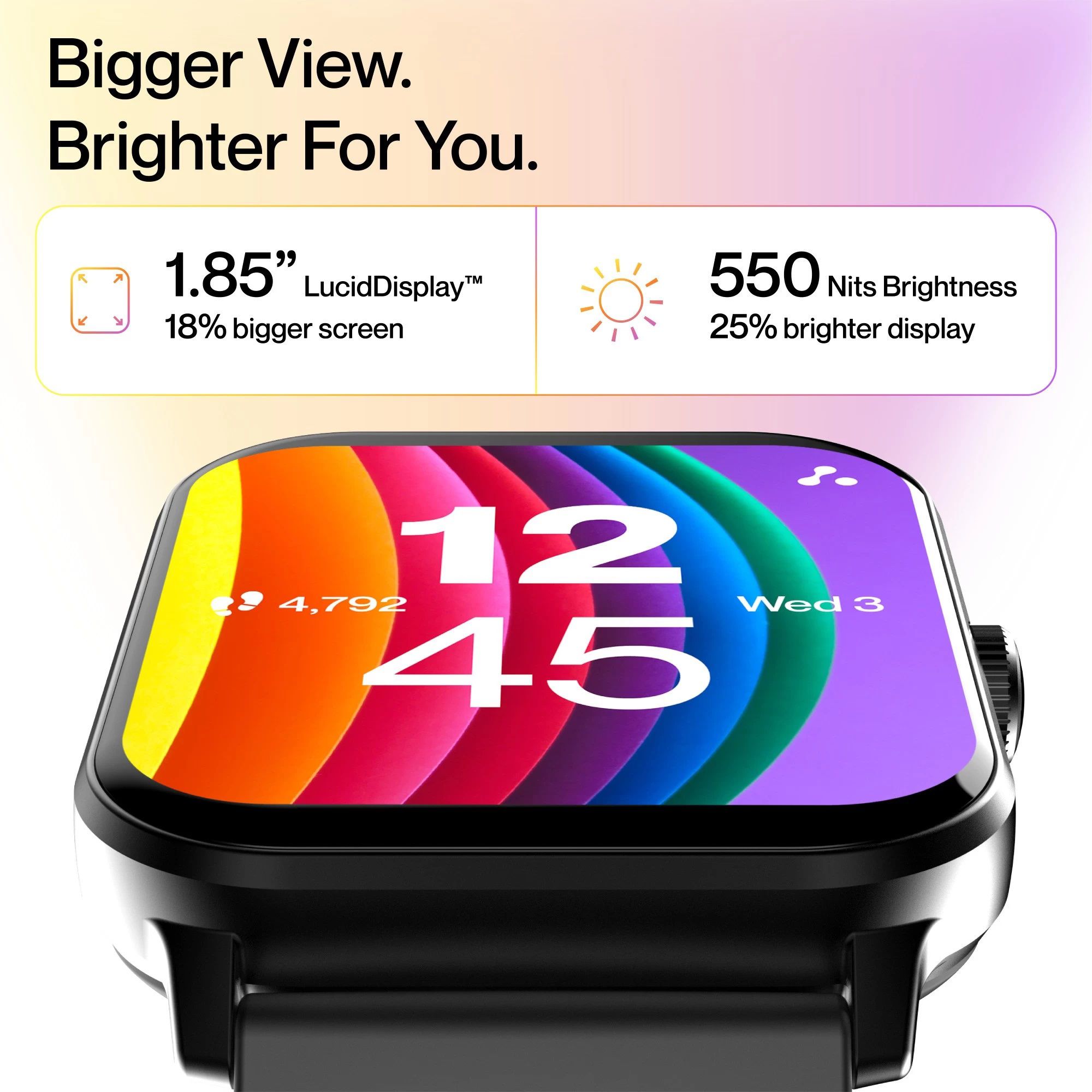 ambrane Wise EON Pro Smartwatch with Bluetooth Calling (46.99mm Lucid Display, IP68 Water Resistant, Black Strap) ambrane Wise EON Pro Smartwatch with Bluetooth Calling (46.99mm Lucid Display, IP68 Water Resistant, Black Strap)_7