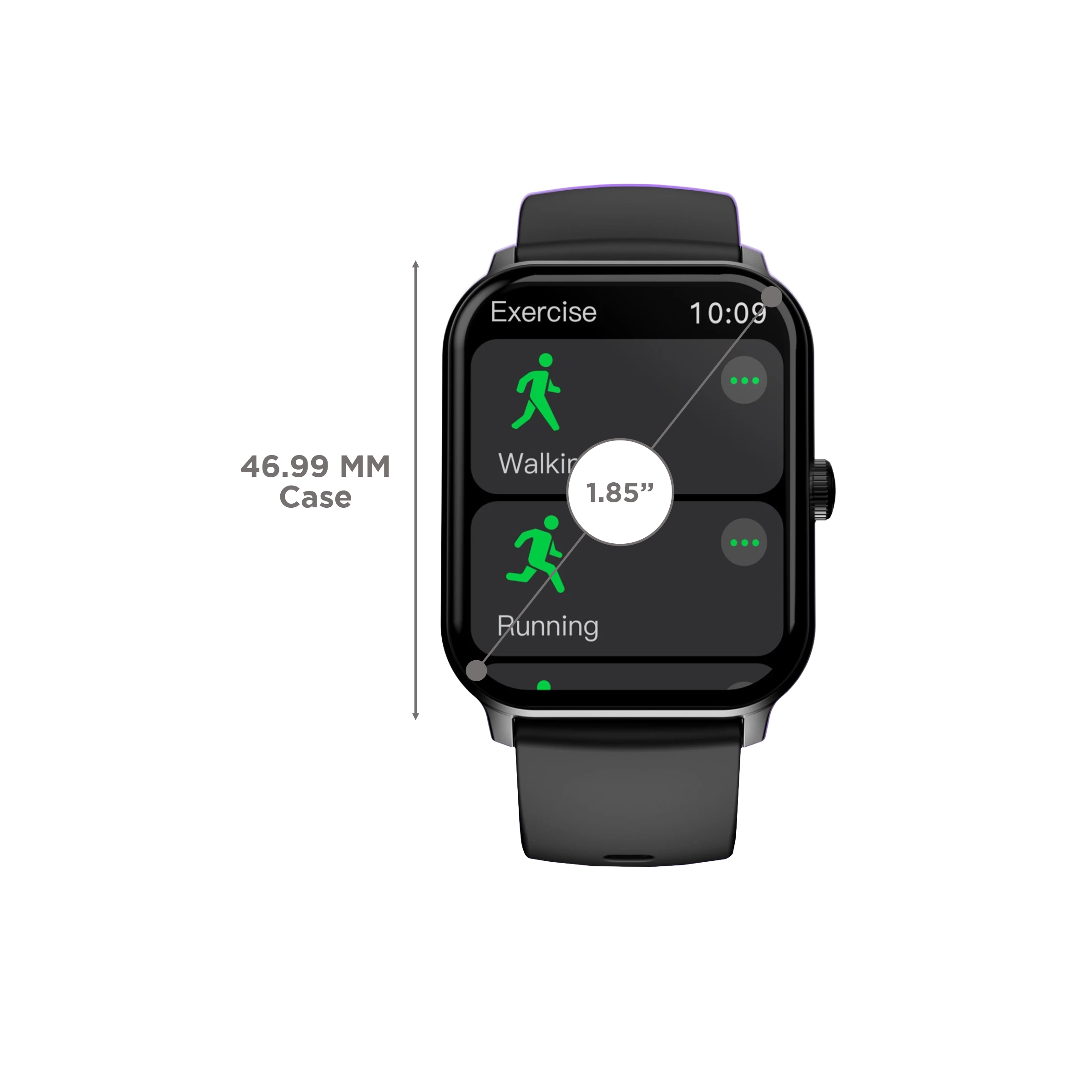 ambrane Wise EON Pro Smartwatch with Bluetooth Calling (46.99mm Lucid Display, IP68 Water Resistant, Black Strap) ambrane Wise EON Pro Smartwatch with Bluetooth Calling (46.99mm Lucid Display, IP68 Water Resistant, Black Strap)_3