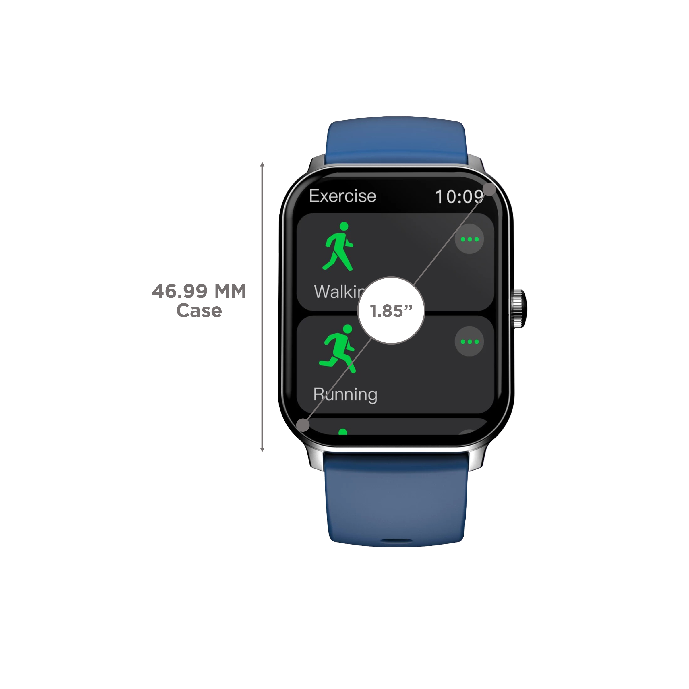 ambrane Wise EON Pro Smartwatch with Bluetooth Calling (46.99mm Lucid Display, IP68 Water Resistant, Blue Strap) ambrane Wise EON Pro Smartwatch with Bluetooth Calling (46.99mm Lucid Display, IP68 Water Resistant, Blue Strap)_3