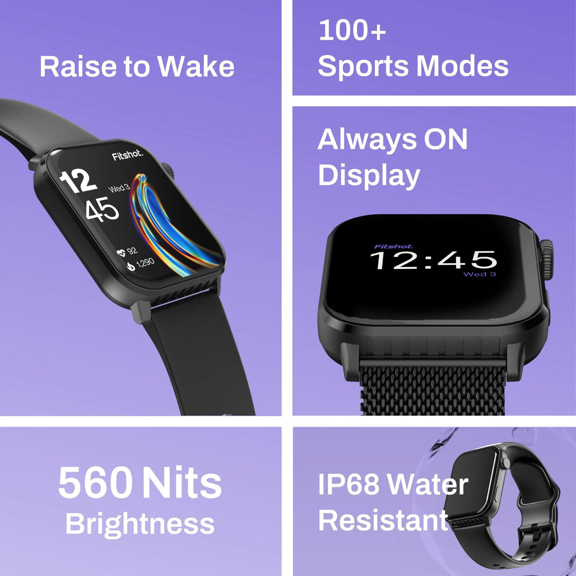 Fitshot Crystal Smartwatch with Bluetooth Calling (45.72mm AMOLED Display, IP68 Water Resistant, Seam Foam Green Strap) Fitshot Crystal Smartwatch with Bluetooth Calling (45.72mm AMOLED Display, IP68 Water Resistant, Seam Foam Green Strap)_6