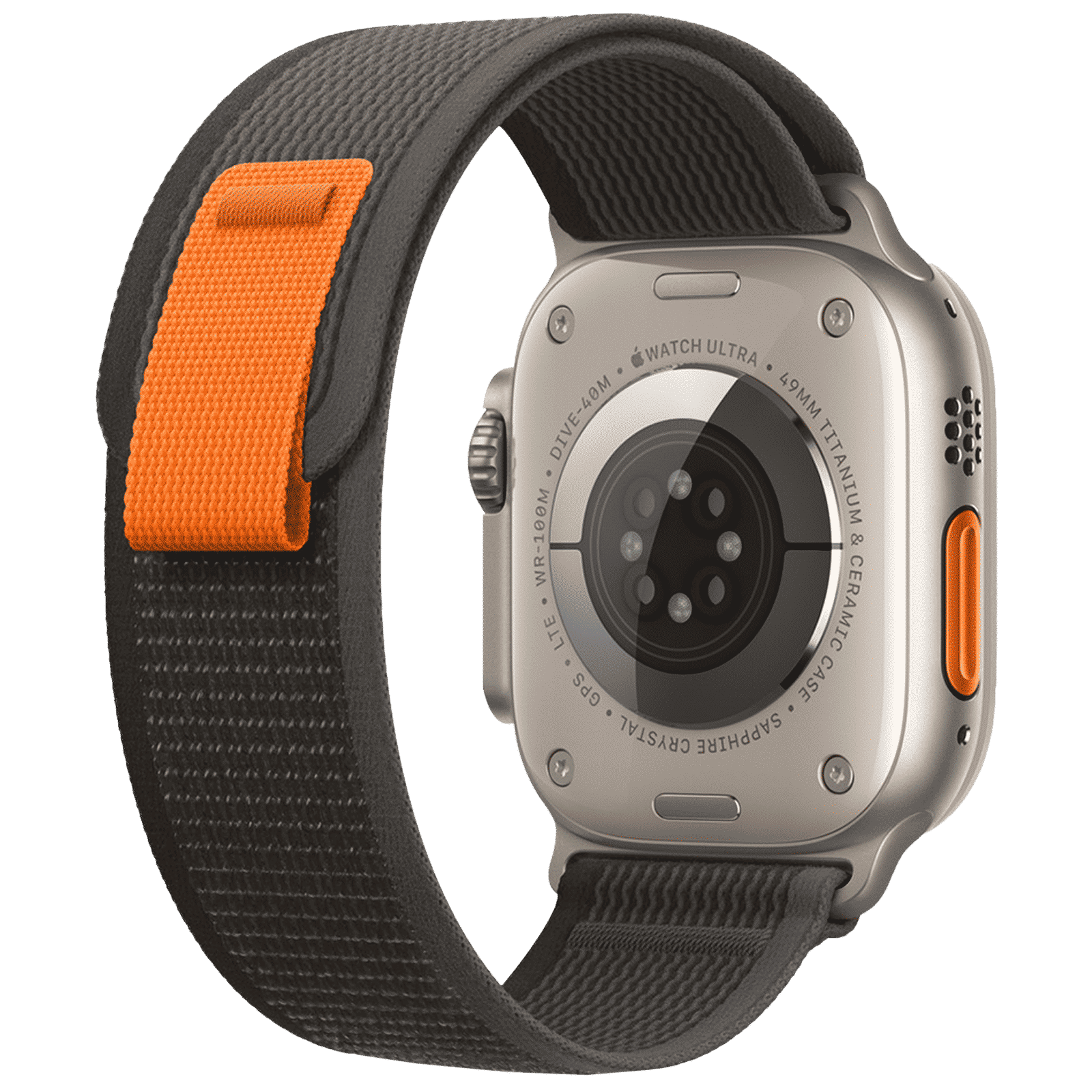 GRIPP Brut Nylon Strap for Apple Watch Ultra 2, Ultra, Watch Series SE, 4, 5, 6, 7, 8, 9 & 10 (44mm / 45mm / 46mm / 49mm) (Perfect Fit & Convenient, Grey & Black) GRIPP Brut Nylon Strap for Apple Watch Ultra 2, Ultra, Watch Series SE, 4, 5, 6, 7, 8, 9 & 10 (44mm / 45mm / 46mm / 49mm) (Perfect Fit & Convenient, Grey & Black)_5