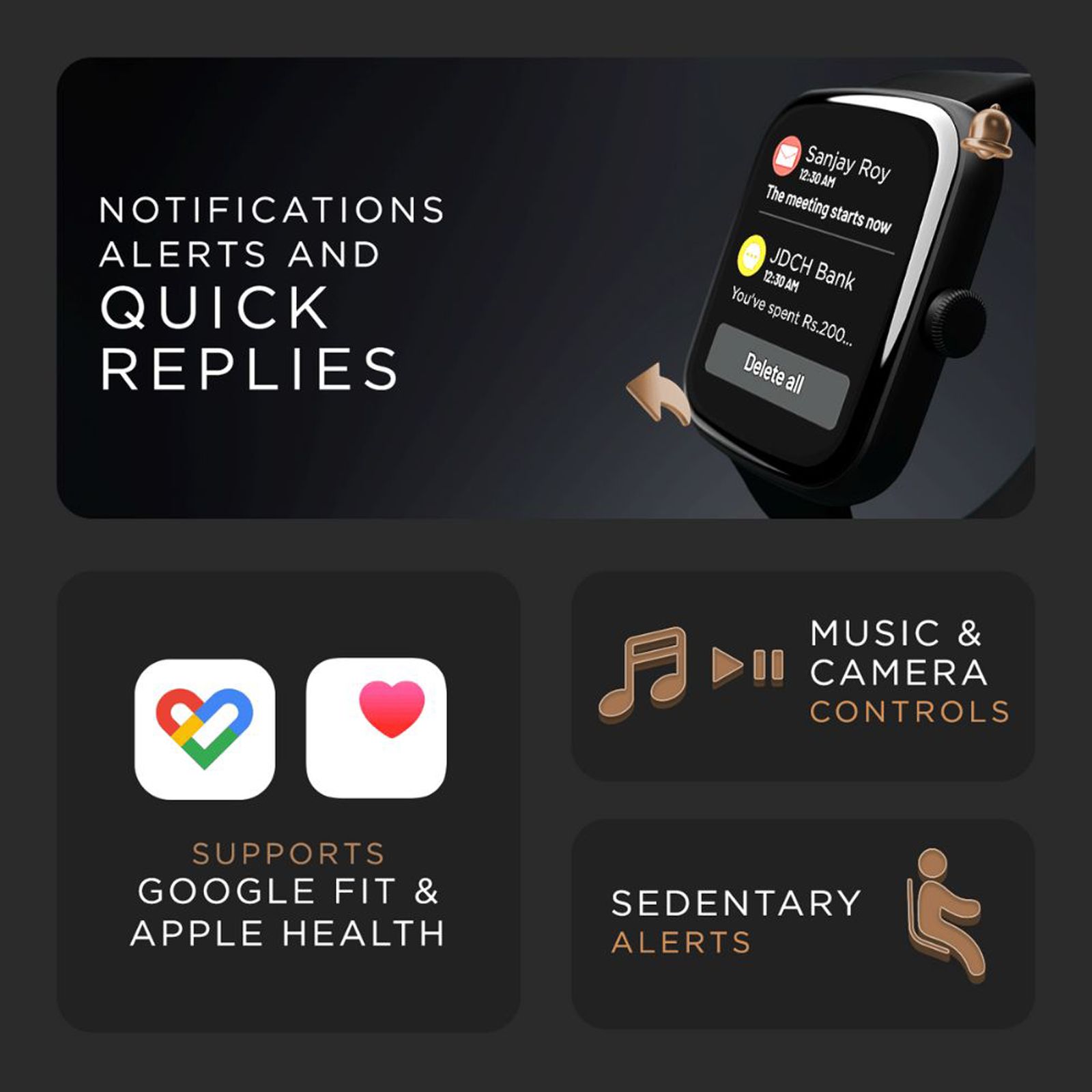 boAt Wave Lynk Voice Smartwatch with Bluetooth Calling (42.9mm HD Display, IP68 Water Resistant, Active Black Strap)_6