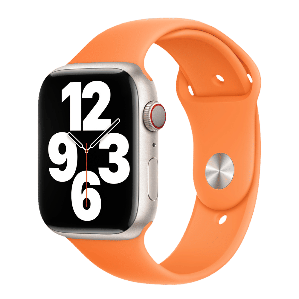 Apple Fluoroelastomer Sport Band for Apple (42mm / 44mm / 45mm / 49mm) (Durable & Strong, Bright Orange) Apple Fluoroelastomer Sport Band for Apple (42mm / 44mm / 45mm / 49mm) (Durable & Strong, Bright Orange)_3