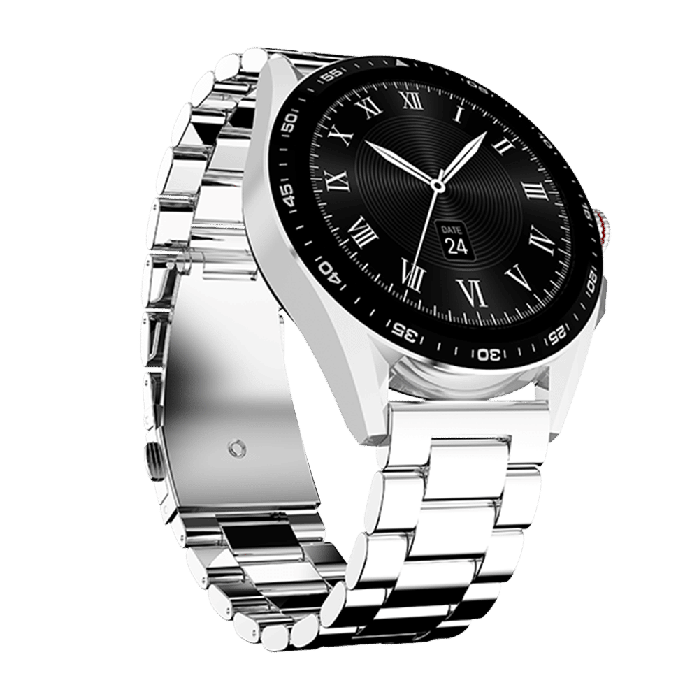 FIRE-BOLTT Invincible Plus Smartwatch with Bluetooth Calling (36.32mm AMOLED Display, IP67 Water Resistant, Silver Strap)_5