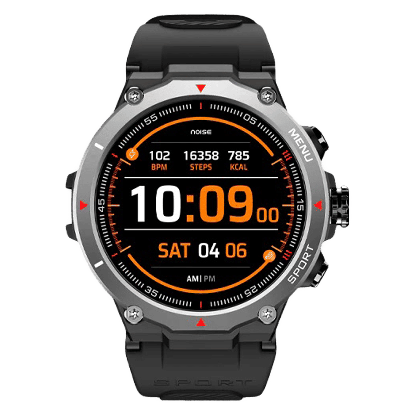 noise NoiseFit Force Smartwatch with Bluetooth Calling (33.52mm IPS Display, IP67 Water Resistant, Jet Black Strap) noise NoiseFit Force Smartwatch with Bluetooth Calling (33.52mm IPS Display, IP67 Water Resistant, Jet Black Strap)_1