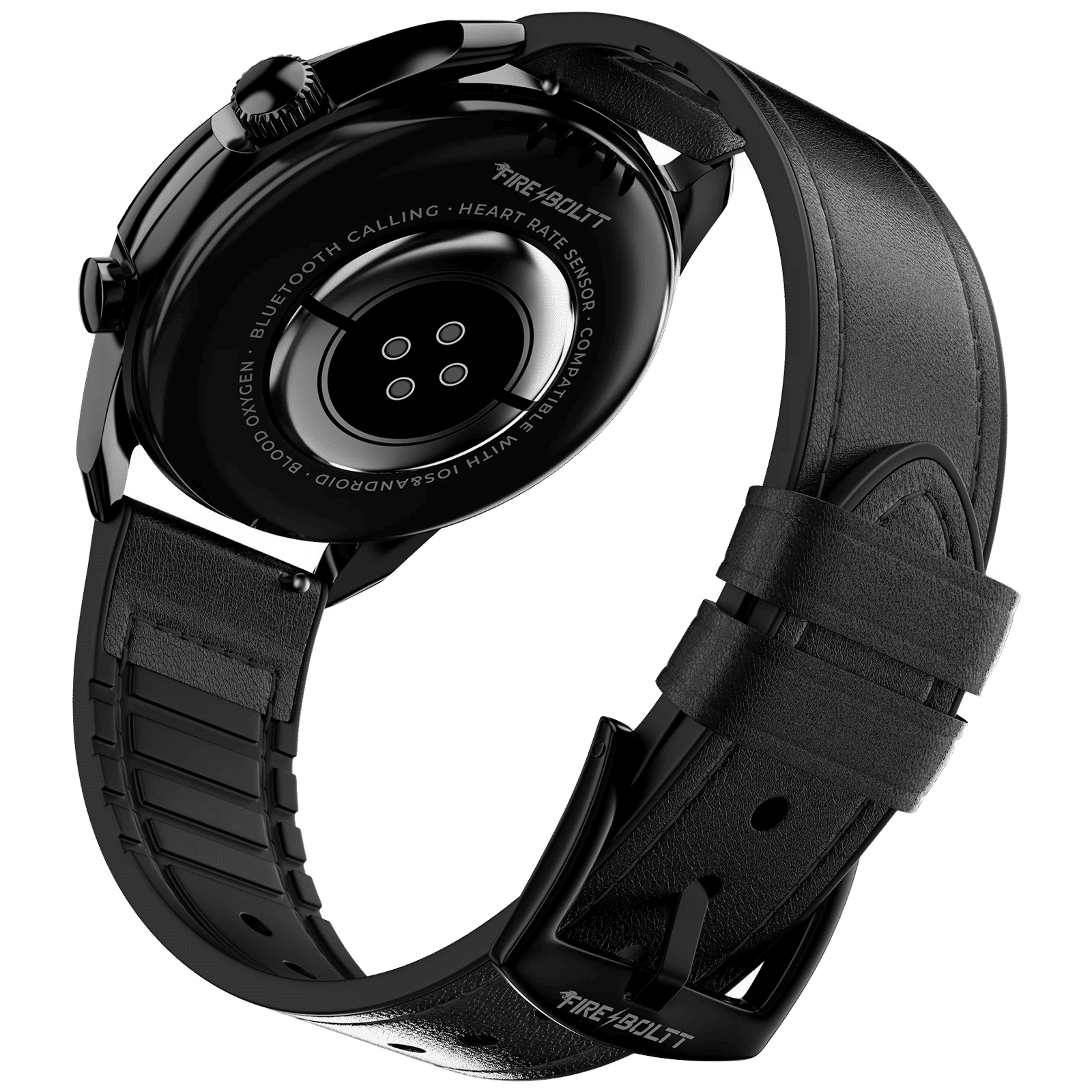 FIRE-BOLTT Legacy Smartwatch with Bluetooth Calling (36.32mm AMOLED Display, IP68 Water Resistant, Black Leather Strap) FIRE-BOLTT Legacy Smartwatch with Bluetooth Calling (36.32mm AMOLED Display, IP68 Water Resistant, Black Leather Strap)_6