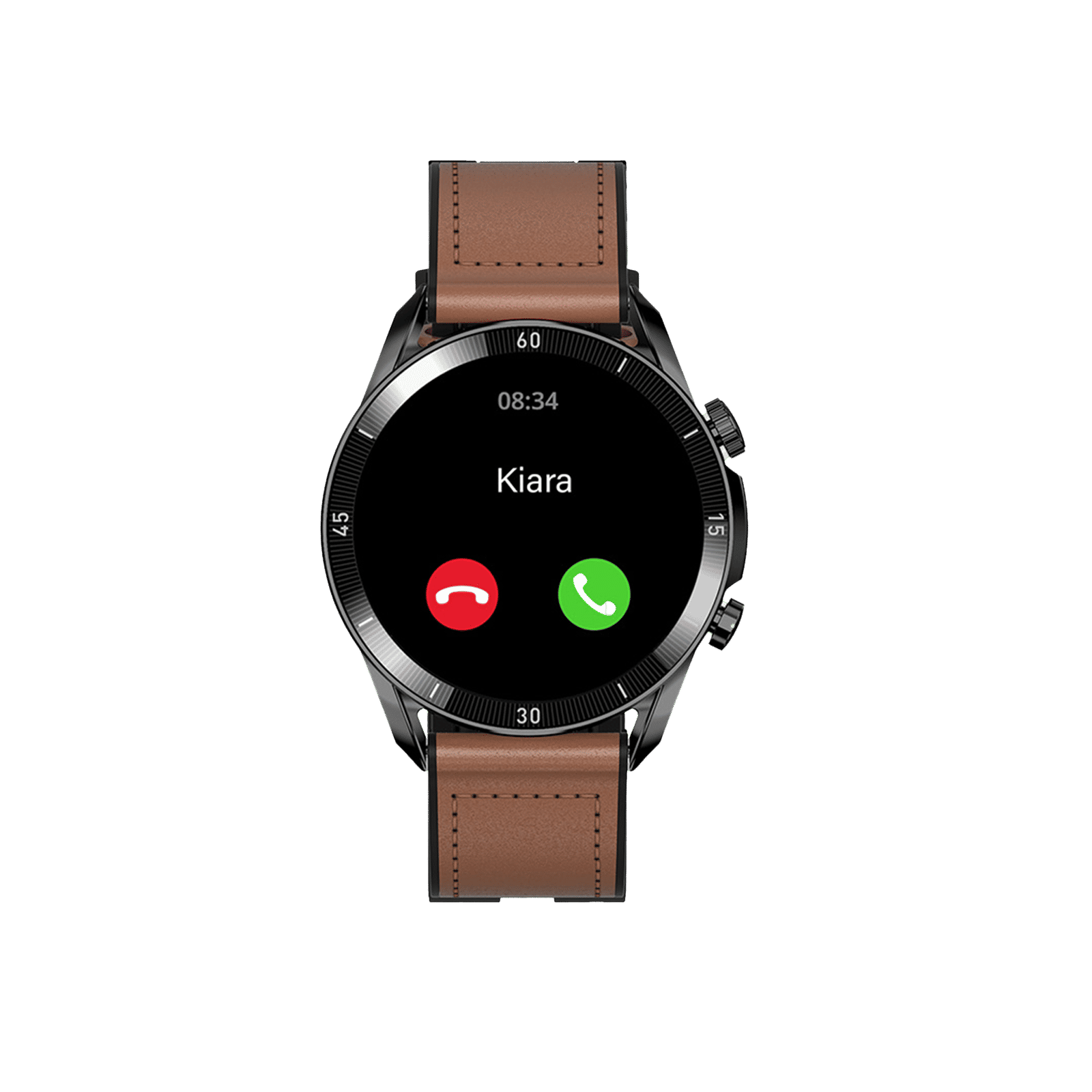 FIRE-BOLTT Legacy Smartwatch with Bluetooth Calling (35.6mm, IP68 Water Resistant, Brown Leather Strap) FIRE-BOLTT Legacy Smartwatch with Bluetooth Calling (35.6mm, IP68 Water Resistant, Brown Leather Strap)_1