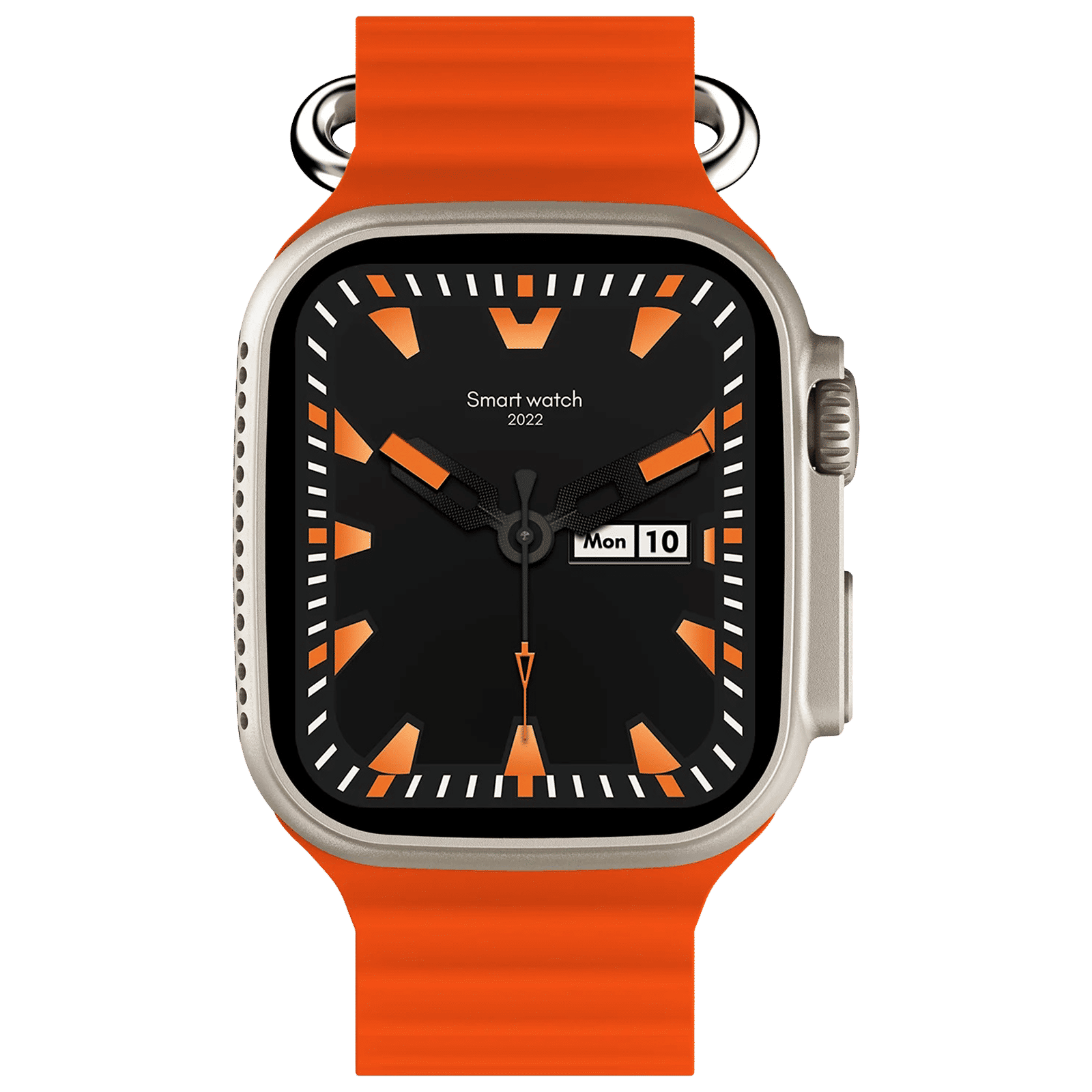 FIRE-BOLTT Warrior Smartwatch with Bluetooth Calling (49.7mm TFT HD Display, IP67 Water Resistant, Orange Strap)_1