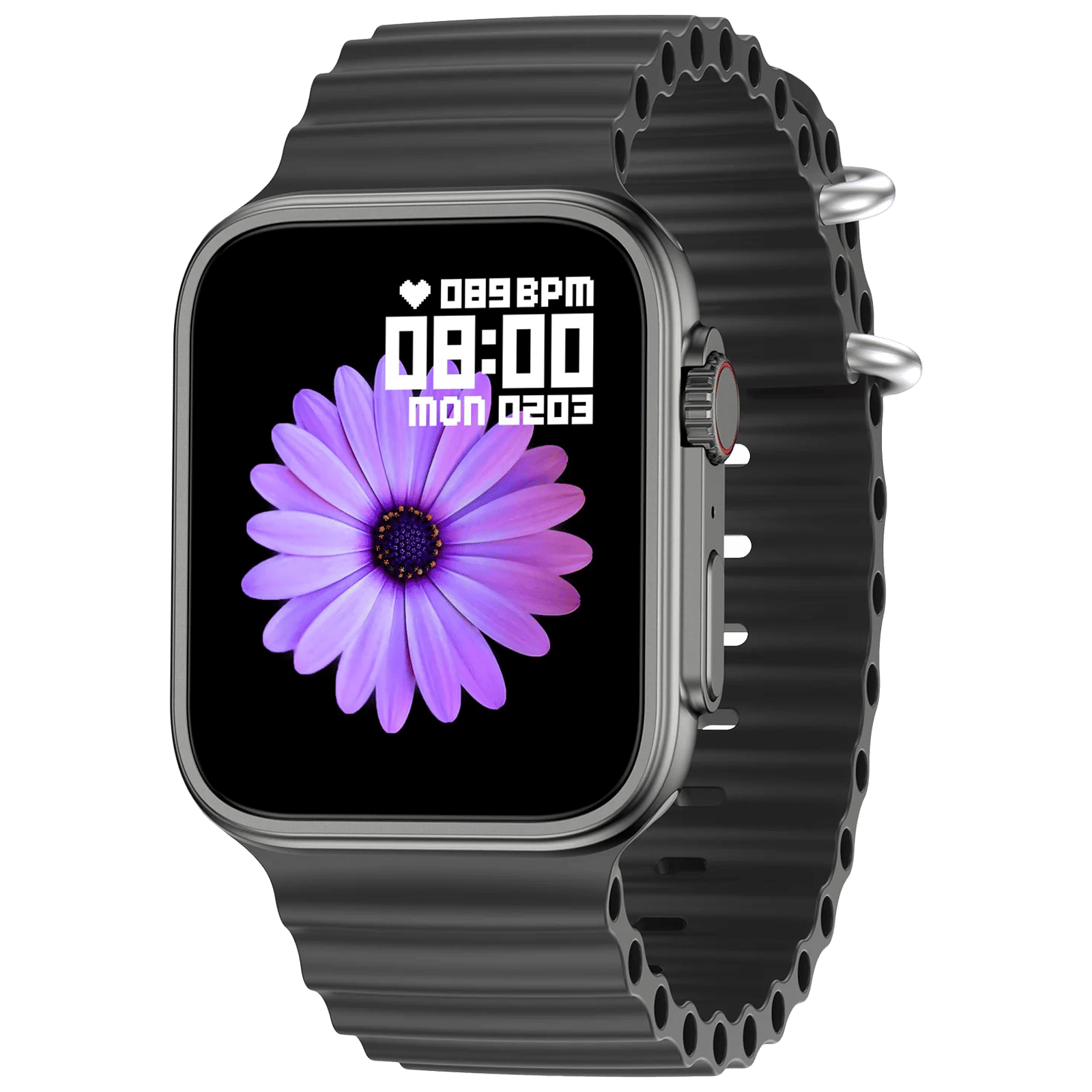 FIRE-BOLTT Edge Smartwatch with Bluetooth Calling (45.21mm AMOLED Display, IP67 Water Resistant, Dark Grey Strap)_1
