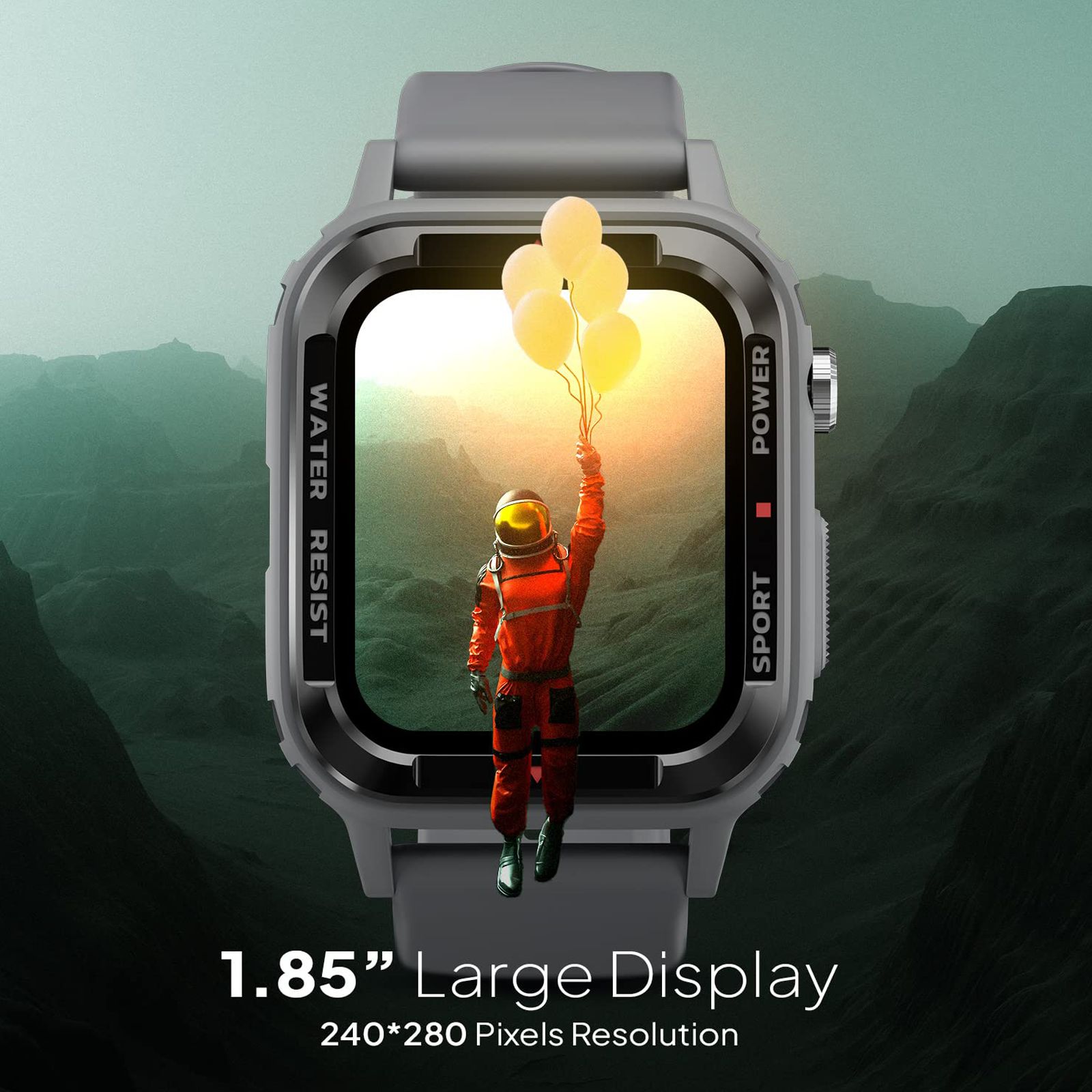 FIRE-BOLTT Tank Smartwatch with Bluetooth Calling (46.50mm Analog-Digital Display, IP67 Water Resistant, Grey Strap) FIRE-BOLTT Tank Smartwatch with Bluetooth Calling (46.50mm Analog-Digital Display, IP67 Water Resistant, Grey Strap)_11