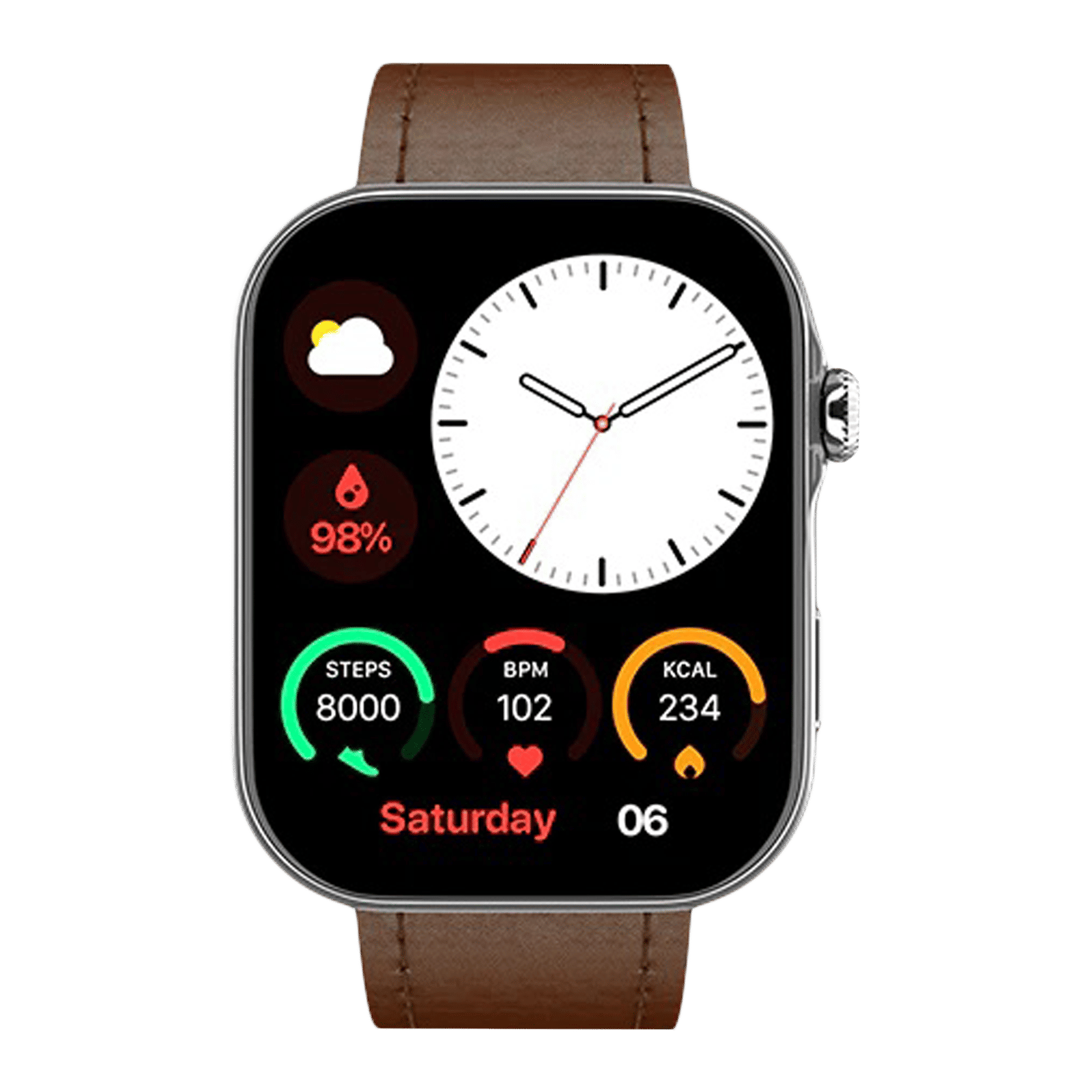 noise ColorFit Ultra 3 Smartwatch with Bluetooth Calling (49mm AMOLED Display, IP68 Water Resistant, Classic Dark Brown Strap) noise ColorFit Ultra 3 Smartwatch with Bluetooth Calling (49mm AMOLED Display, IP68 Water Resistant, Classic Dark Brown Strap)_1