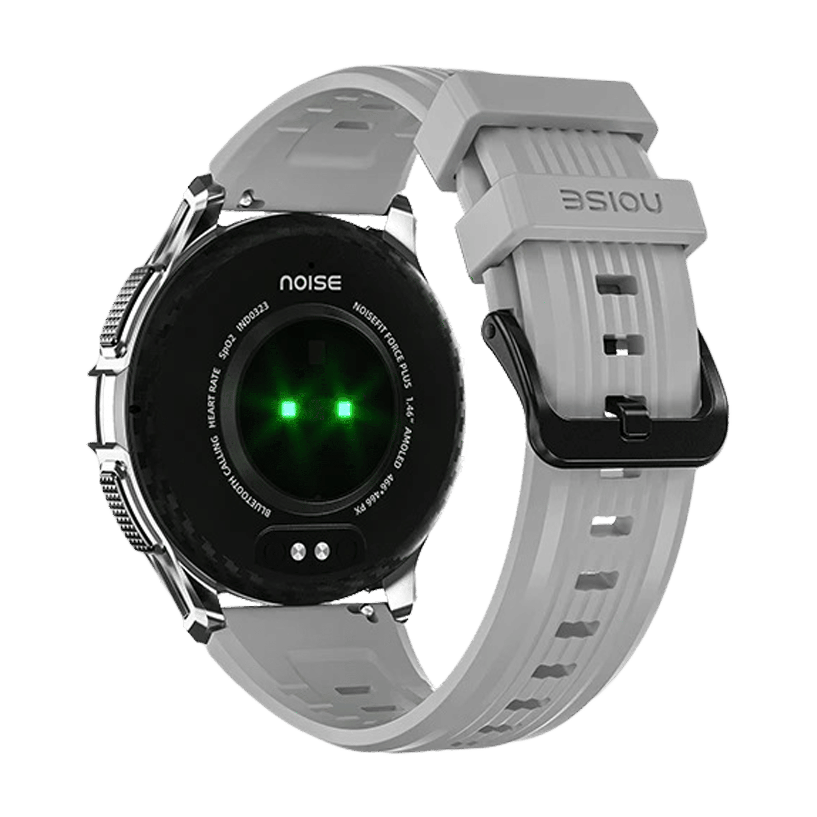 noise NoiseFit Force Plus Smartwatch with Bluetooth Calling (37.08mm AMOLED Display, IP67 Water Resistant, Mist Grey Strap)_5
